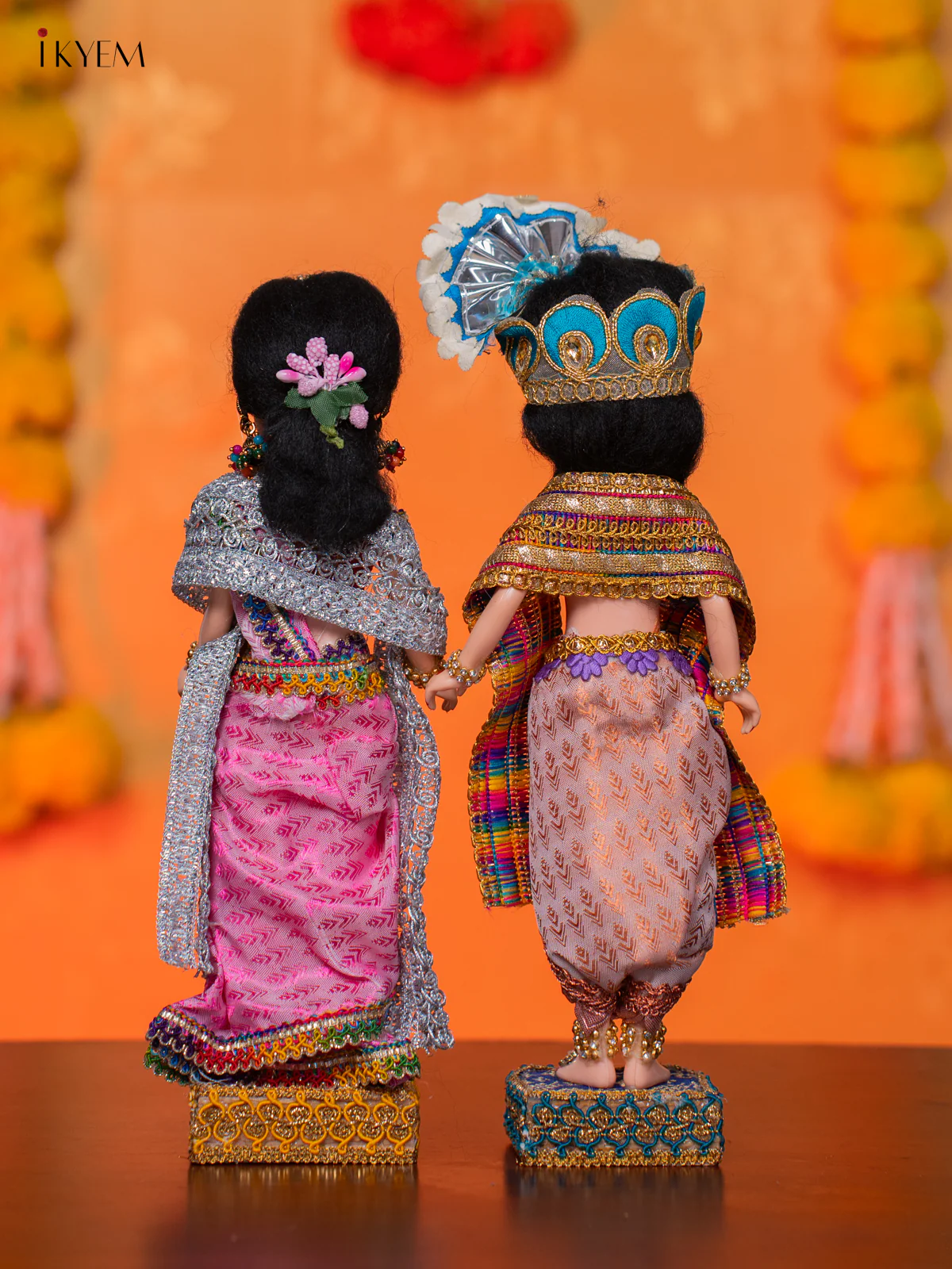 RADHA KRISHNA - Golu Display Doll - 10 Inches - KH07148 - Image 4