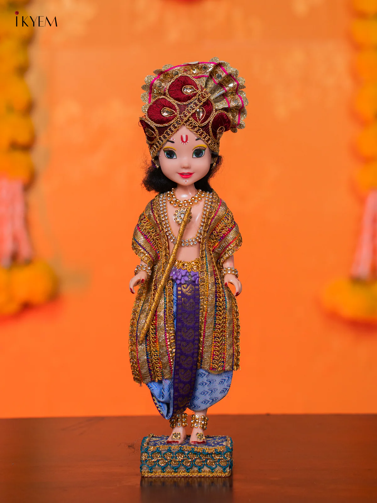 RADHA KRISHNA - Golu Display Doll - 10 Inches - KH07149 - Image 5