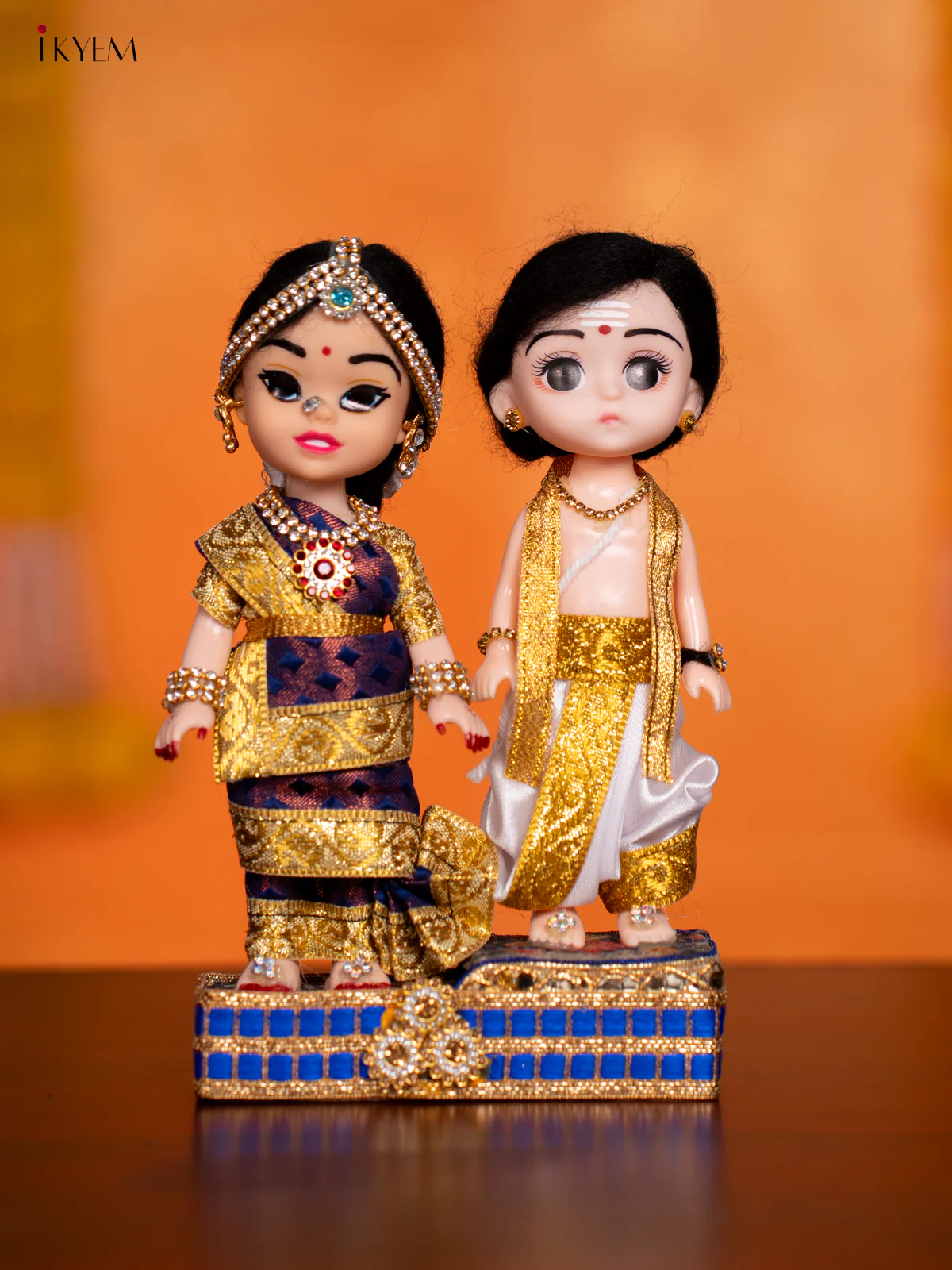 IYER COUPLE - Golu Display Doll - 7 Inches - KH07151