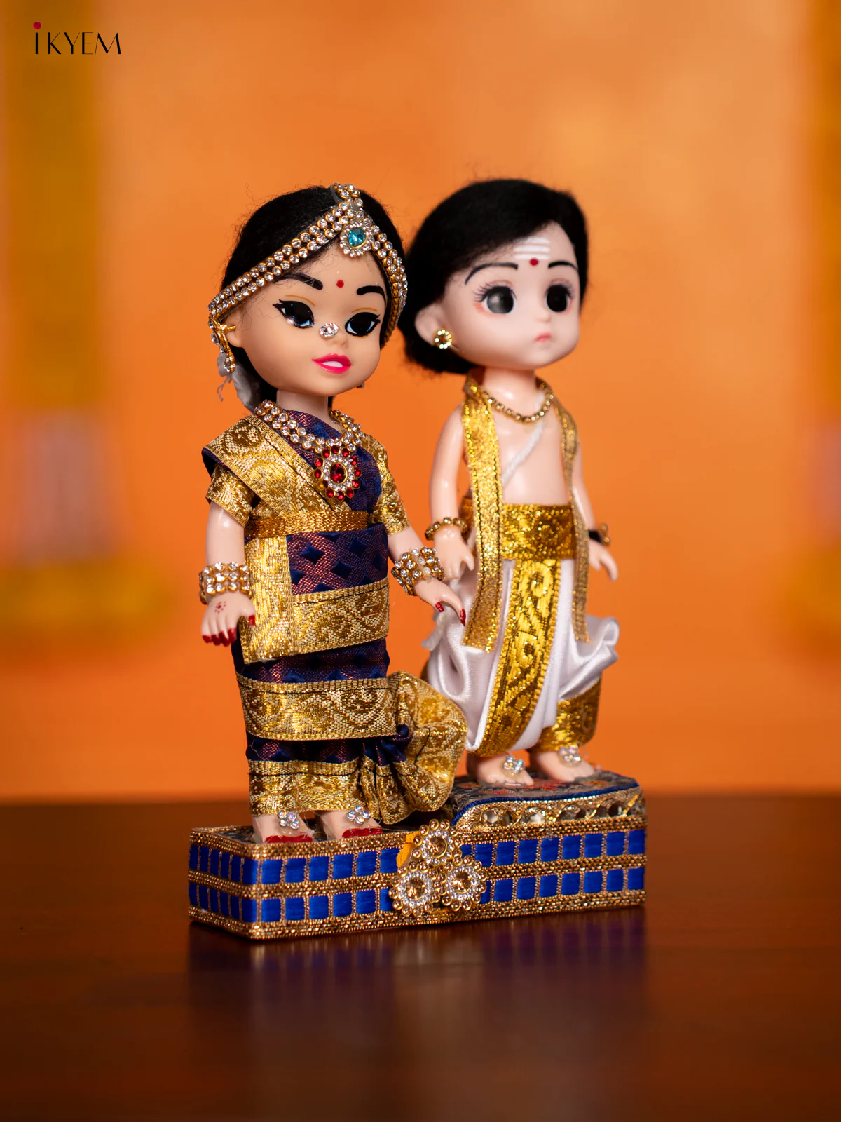 IYER COUPLE - Golu Display Doll - 7 Inches - KH07151 - Image 2