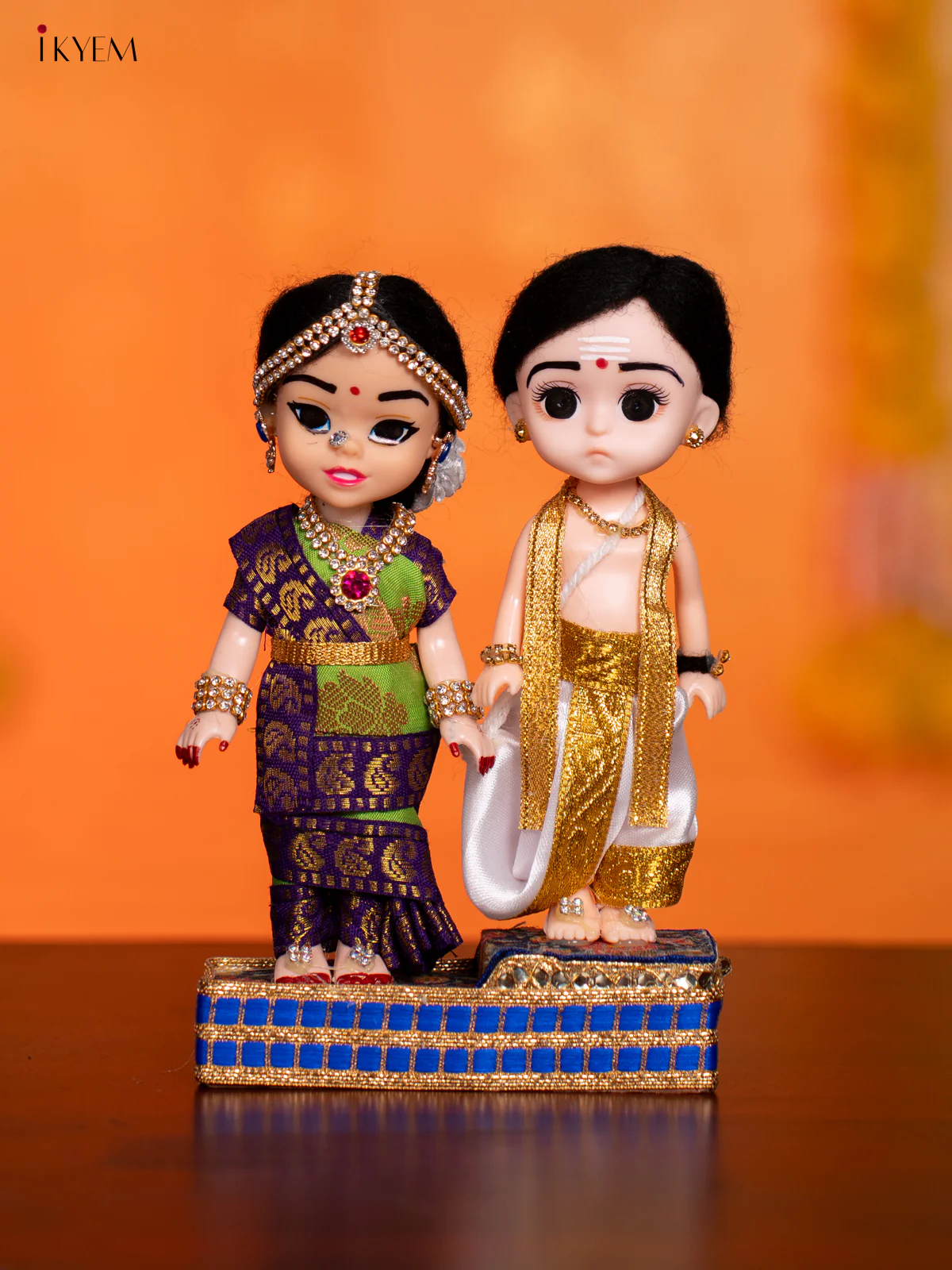 IYER COUPLE - Golu Display Doll - 7 Inches - KH07152
