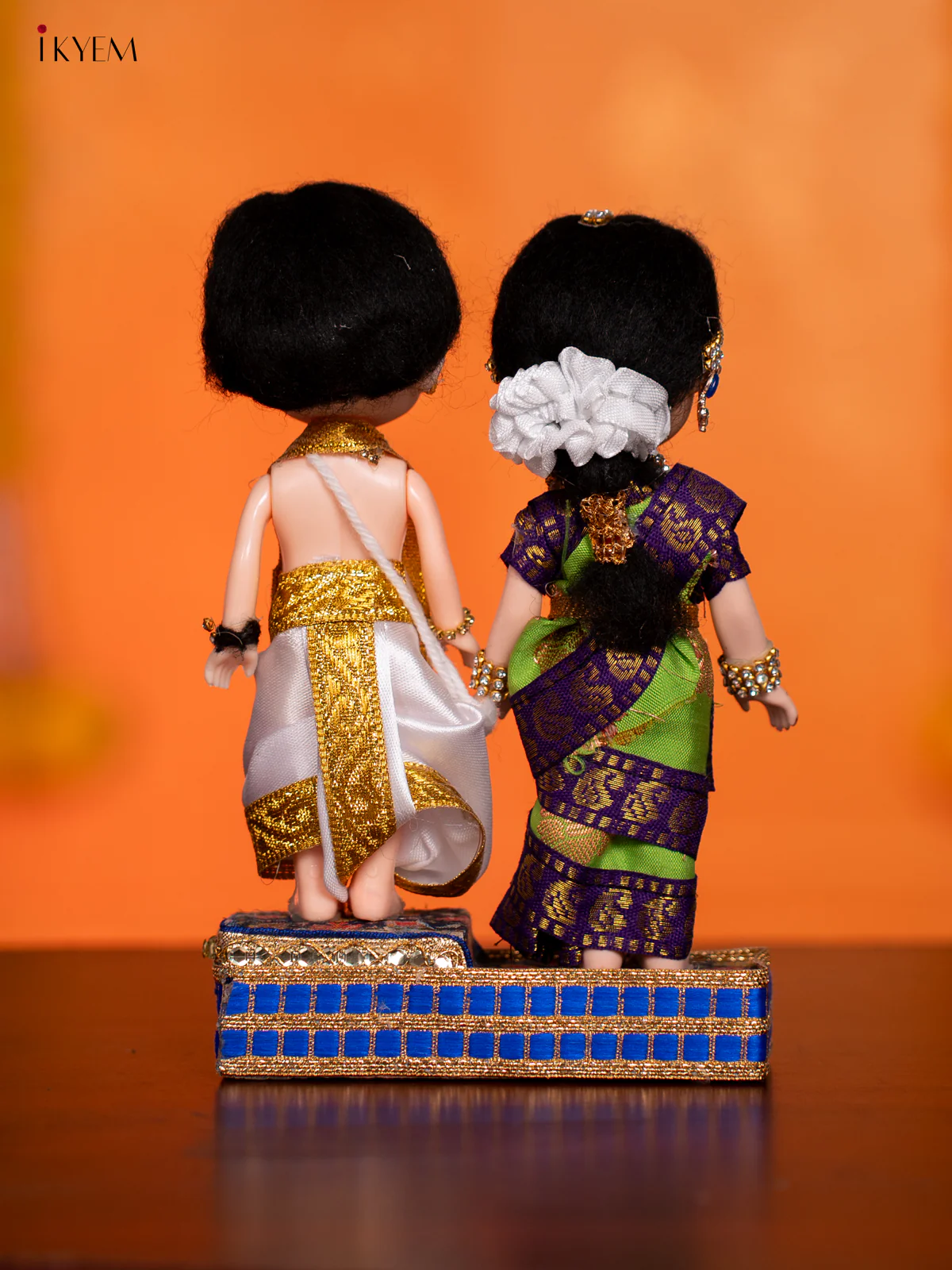 IYER COUPLE - Golu Display Doll - 7 Inches - KH07152 - Image 4