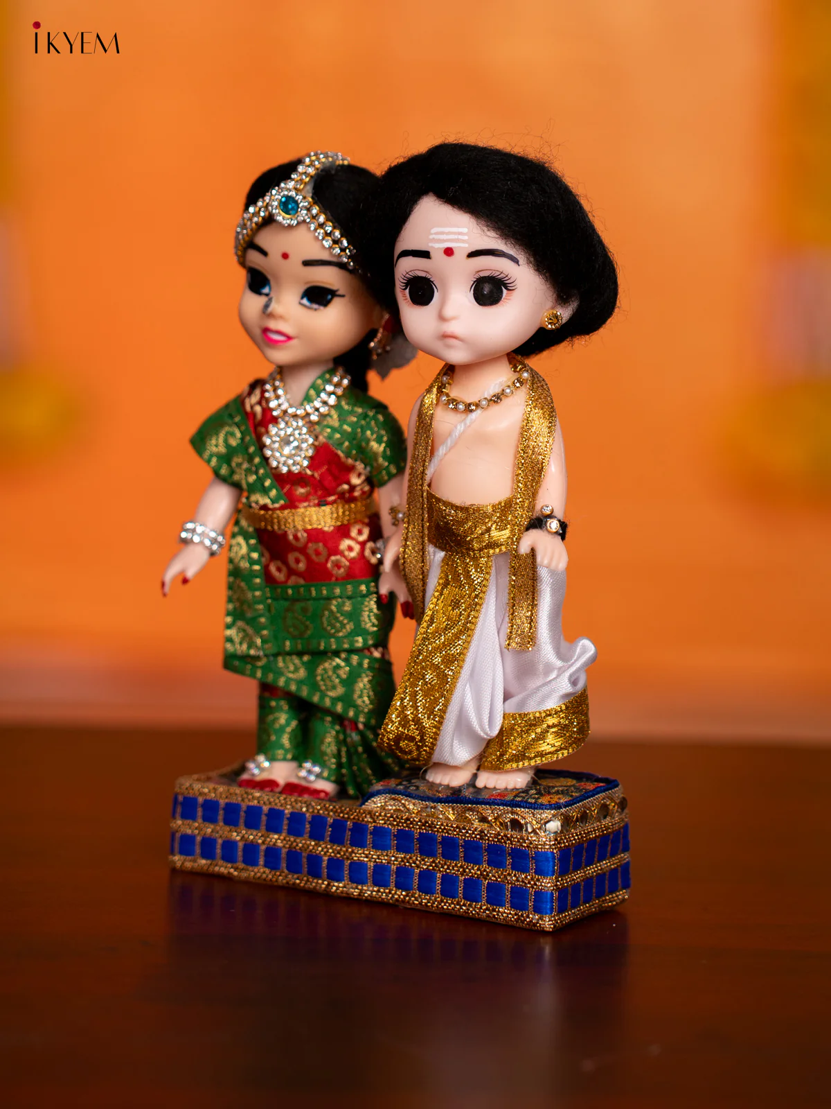 IYER COUPLE - Golu Display Doll - 7 Inches - KH07154 - Image 3