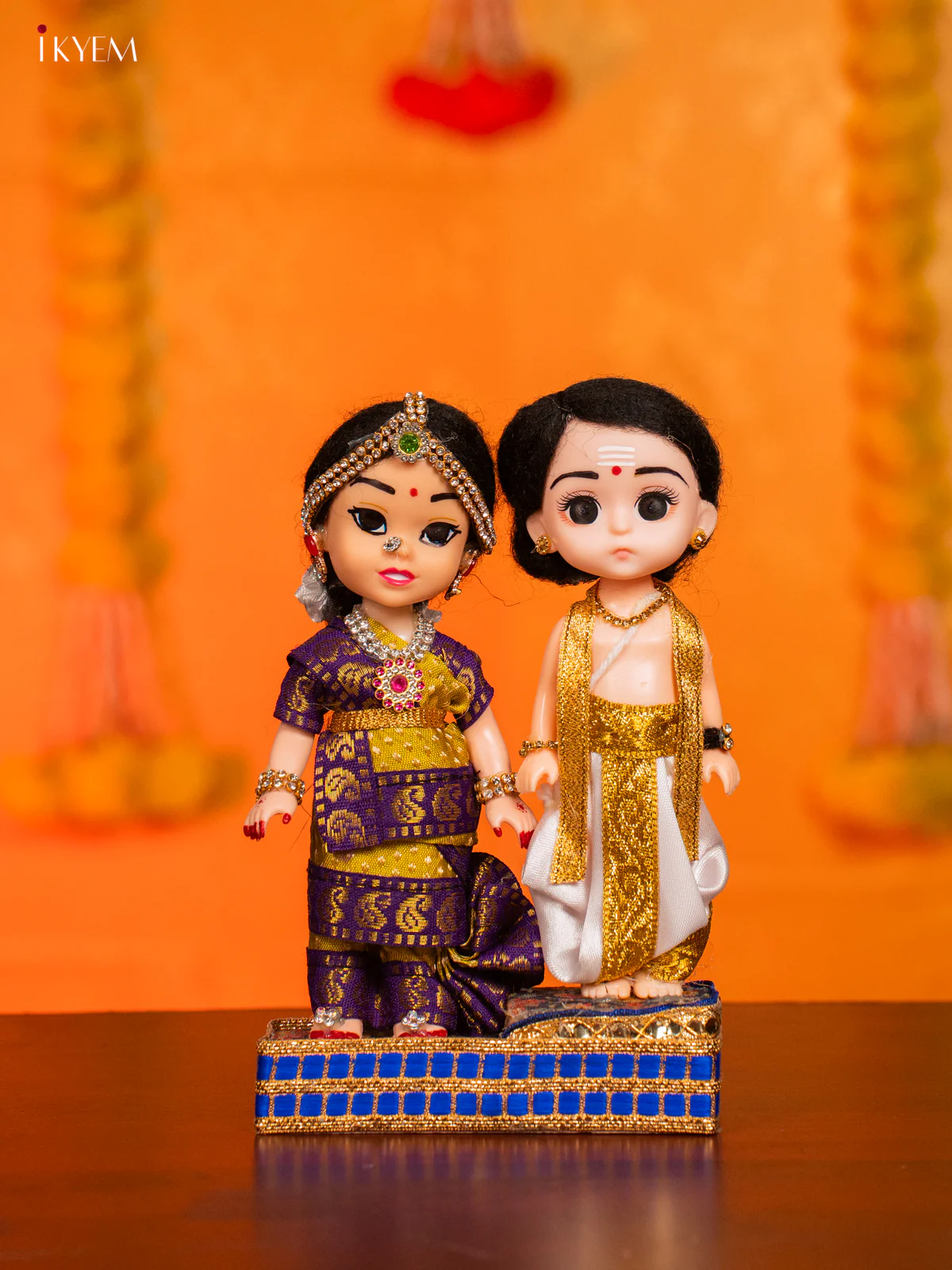 IYER COUPLE - Golu Display Doll - 7 Inches - KH07156