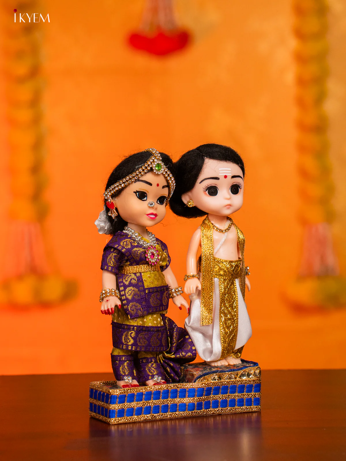 IYER COUPLE - Golu Display Doll - 7 Inches - KH07156 - Image 2