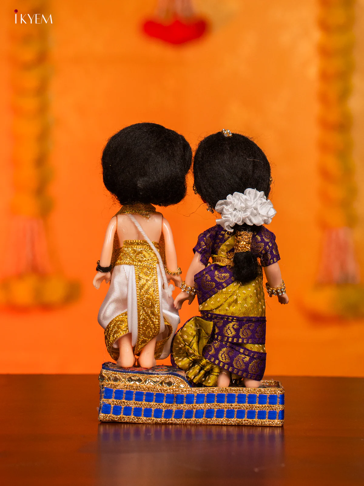 IYER COUPLE - Golu Display Doll - 7 Inches - KH07156 - Image 4