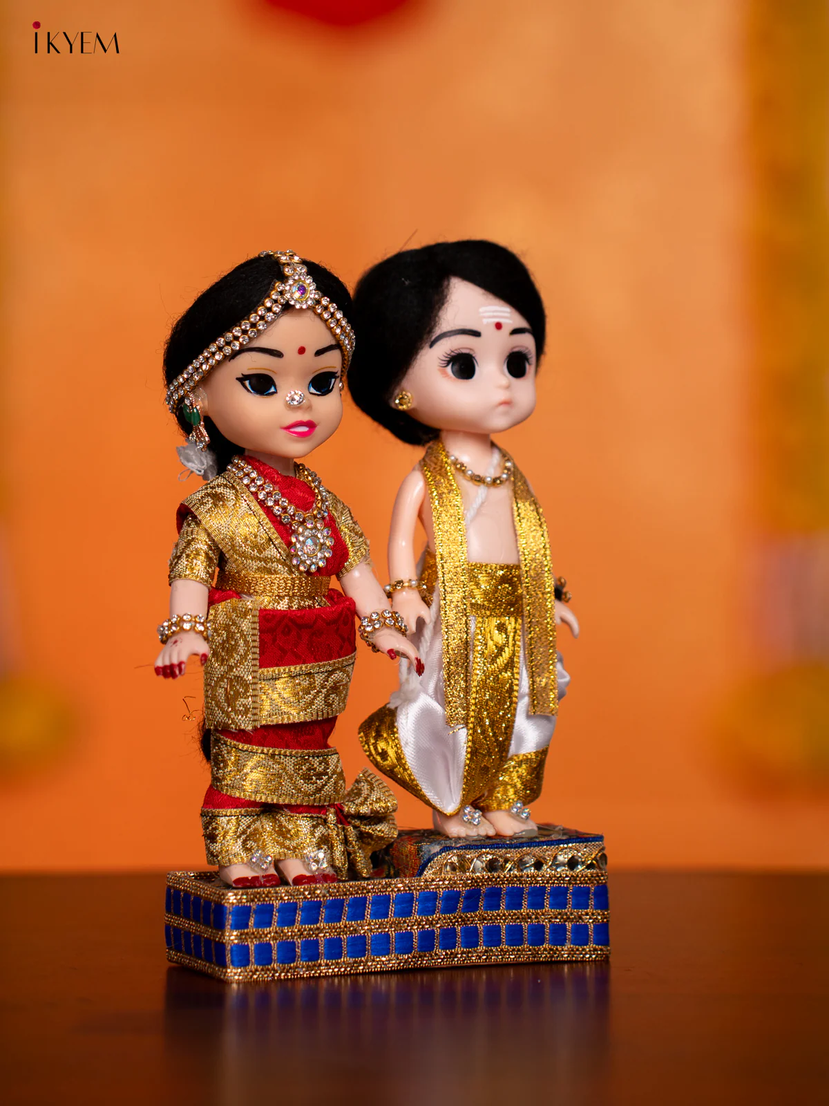 IYER COUPLE - Golu Display Doll - 7 Inches - KH07159 - Image 2