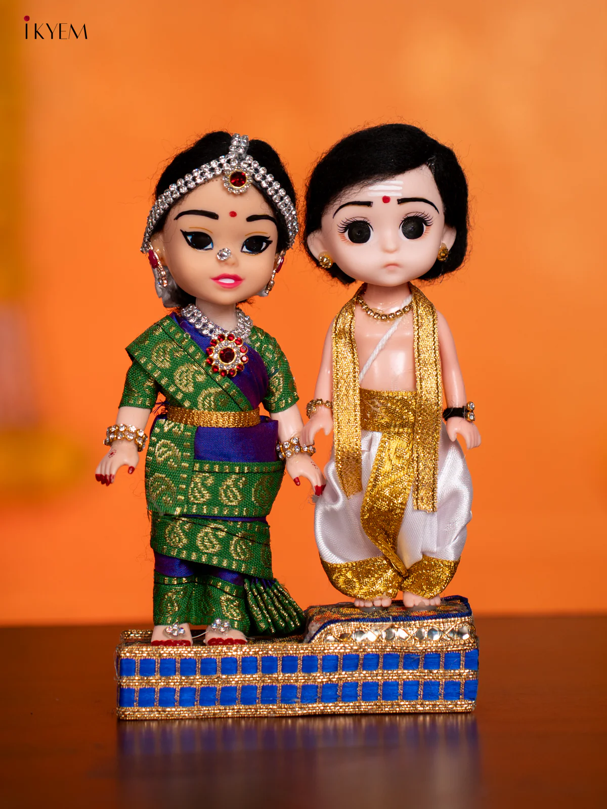 IYER COUPLE - Golu Display Doll - 7 Inches - KH07160