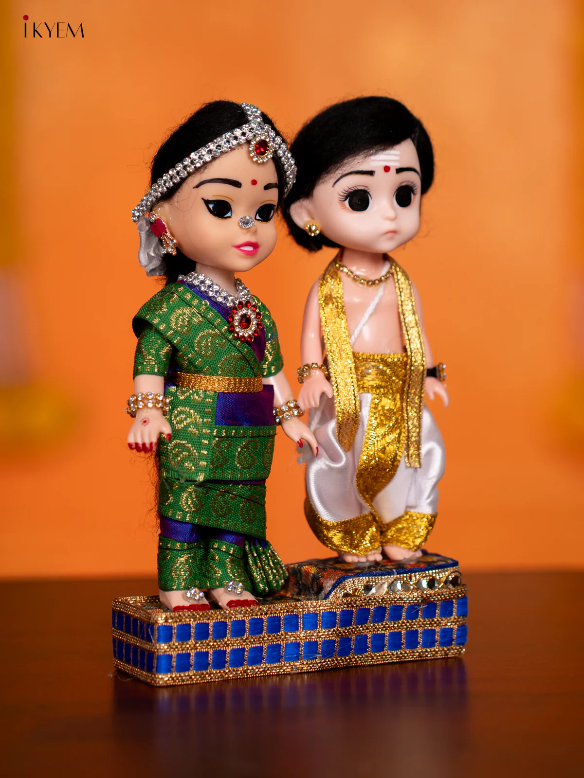 IYER COUPLE - Golu Display Doll - 7 Inches - KH07160 - Image 2