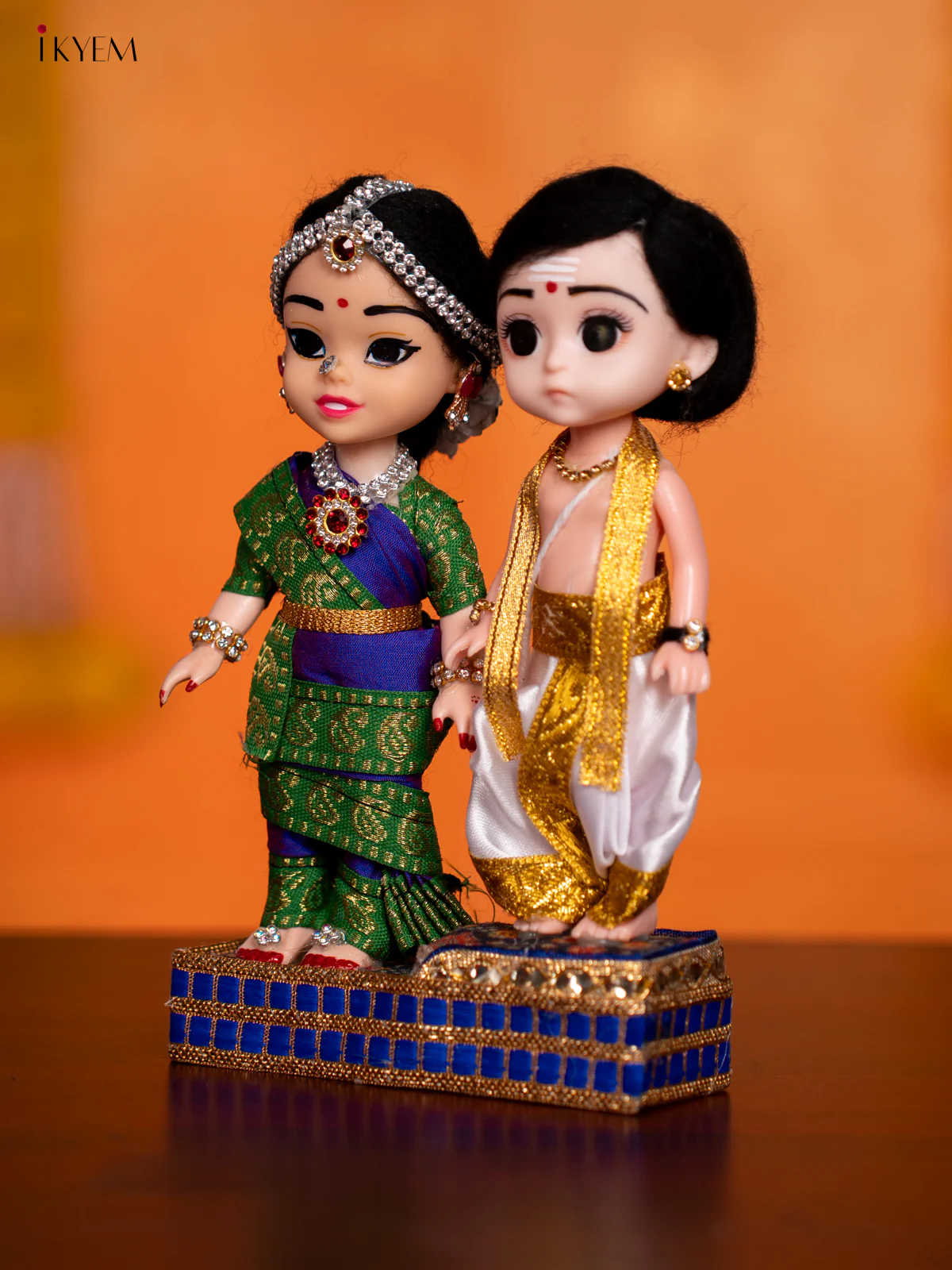 IYER COUPLE - Golu Display Doll - 7 Inches - KH07160 - Image 3