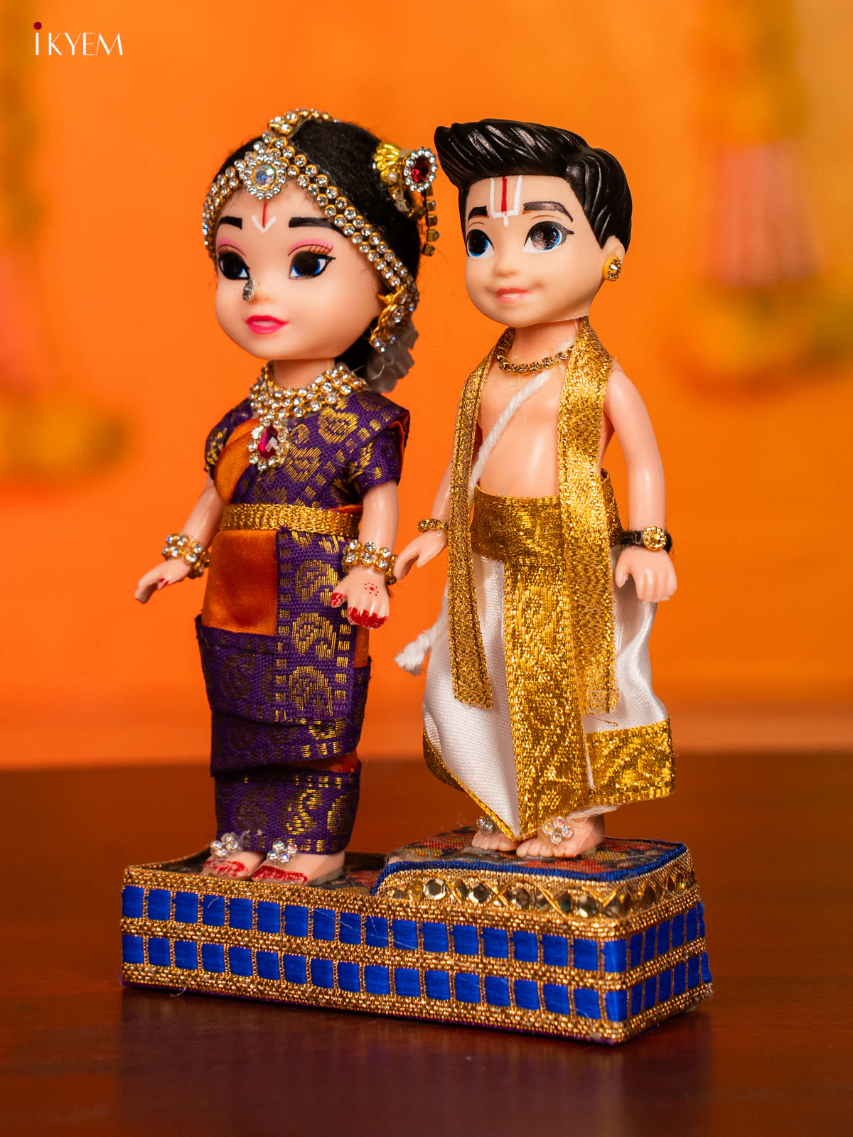 IYENGAR COUPLE - Golu Display Doll - 7 Inches - KH07164 - Image 3