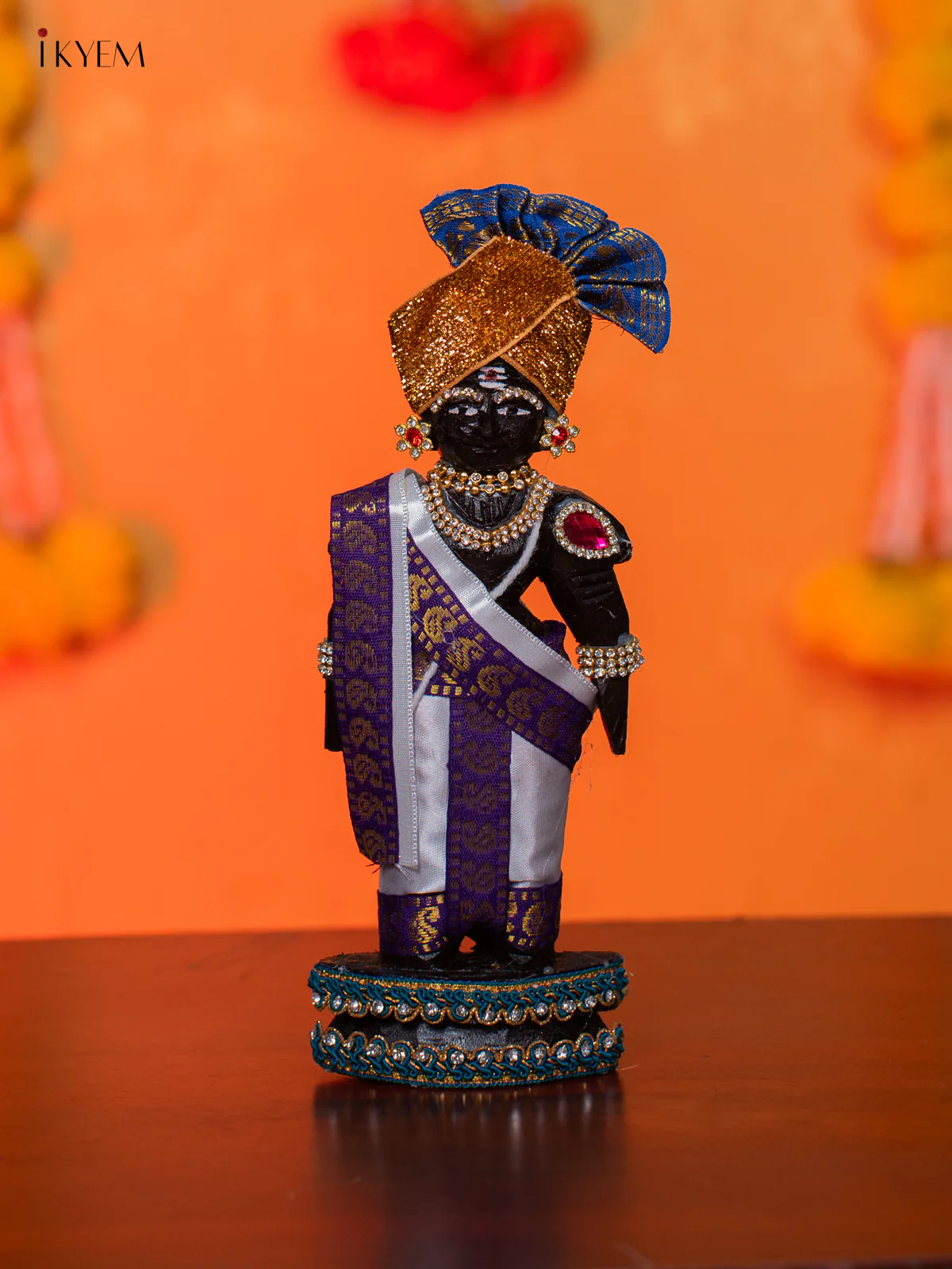 IYENGAR STYLE MARAPACHI - Golu Display Doll - 9 inch - KH07180 - Image 5