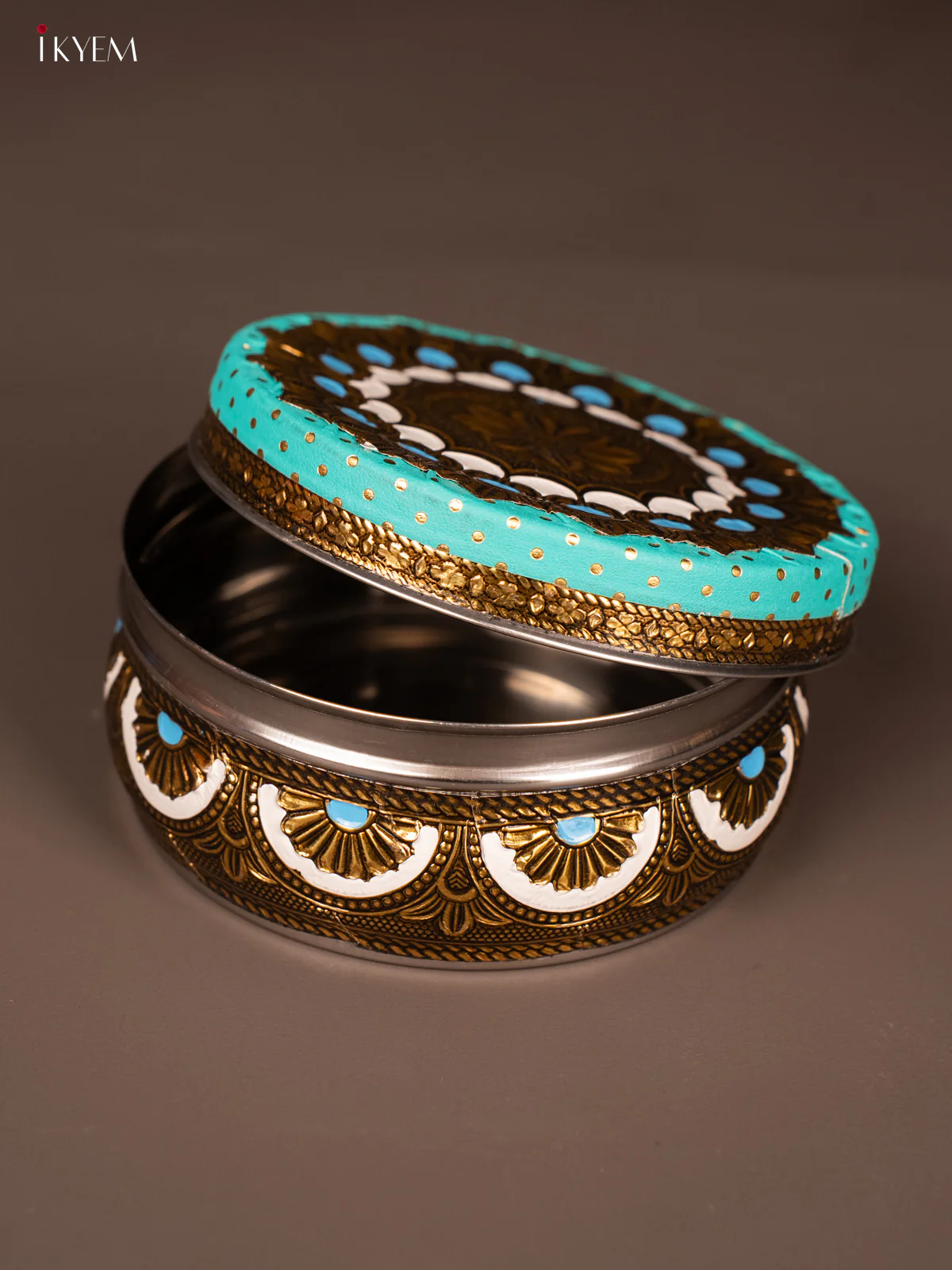 Oxidised Blue colour steel box (4.5X4.5) - KH09117 - Image 3