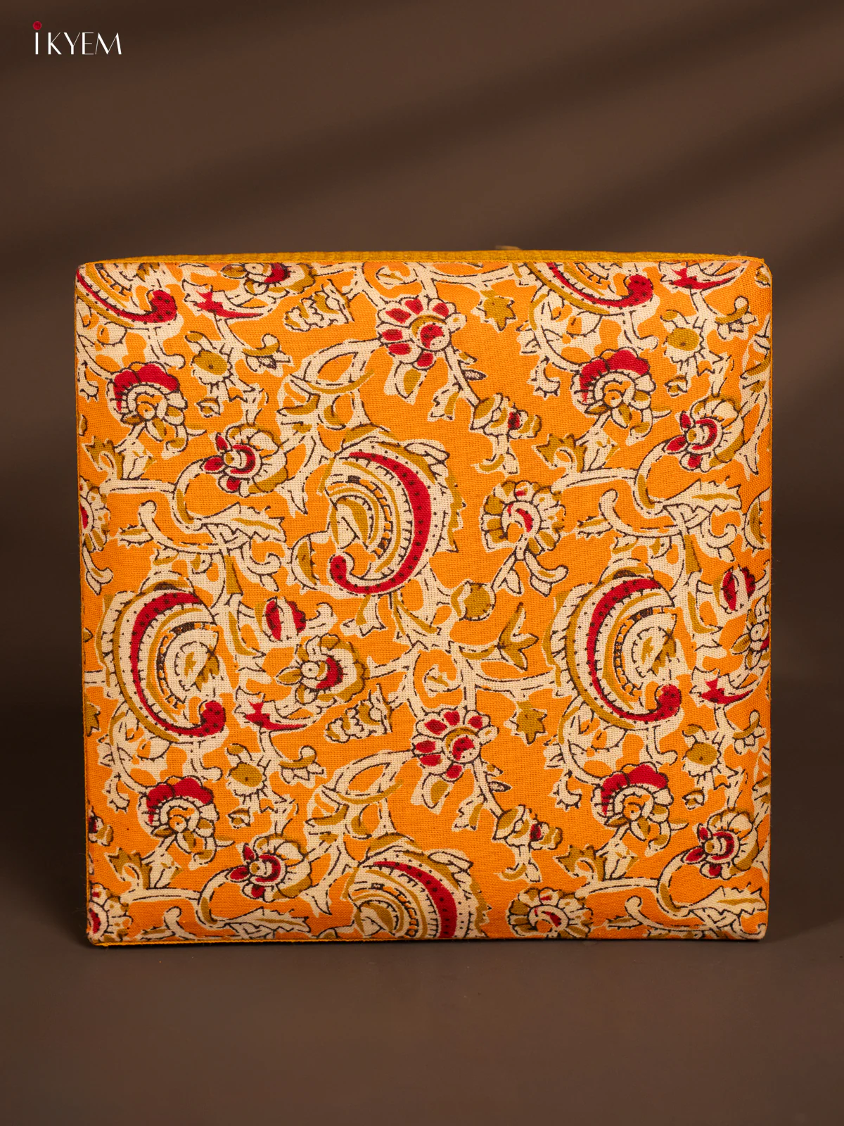 Korai Kalamkari square box - Green - (7.5 x 7.5) Inches - KH14156 - Image 2