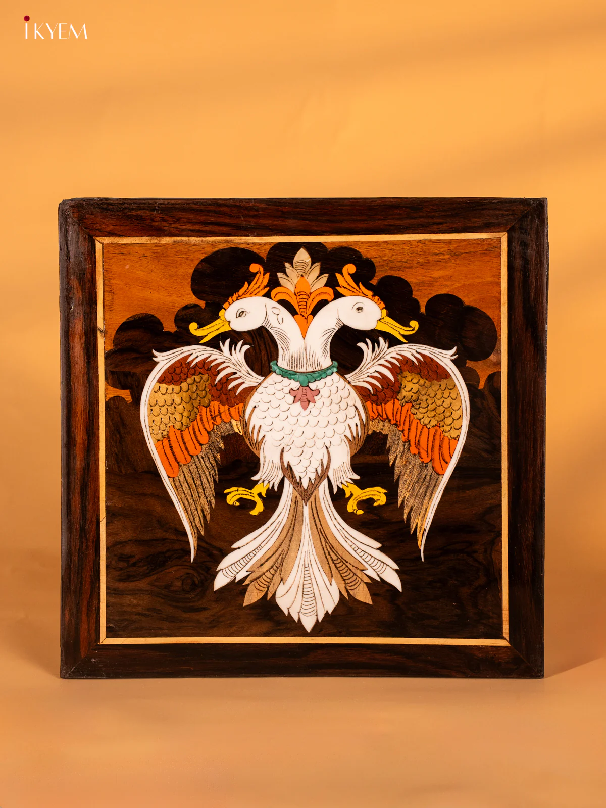 Mysore Rosewood Panel-Gandaberunda - 12 Inches - KH19112