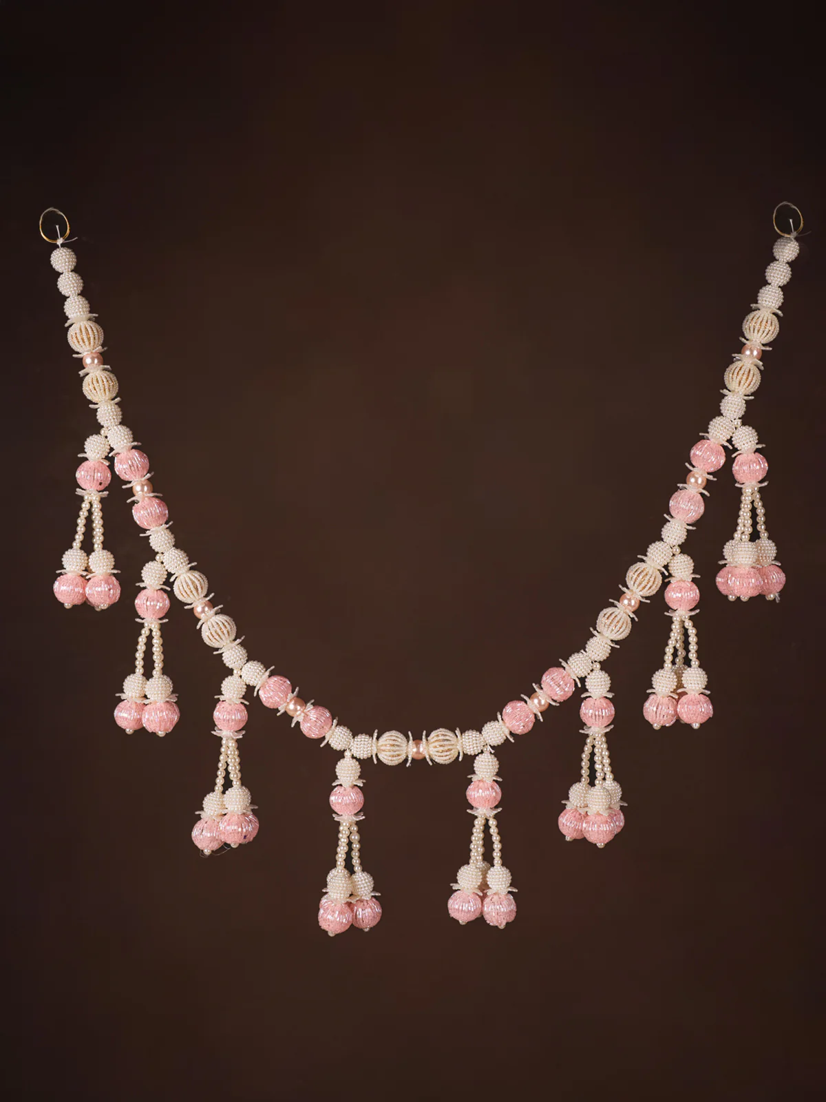 Artificial flowers Toran - White & Baby Pink - KH21233
