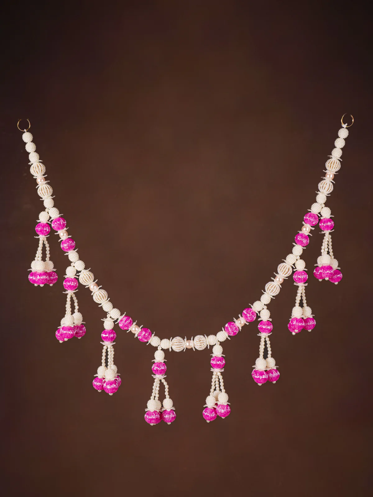 Artificial flowers Toran - White & Purple - KH21239