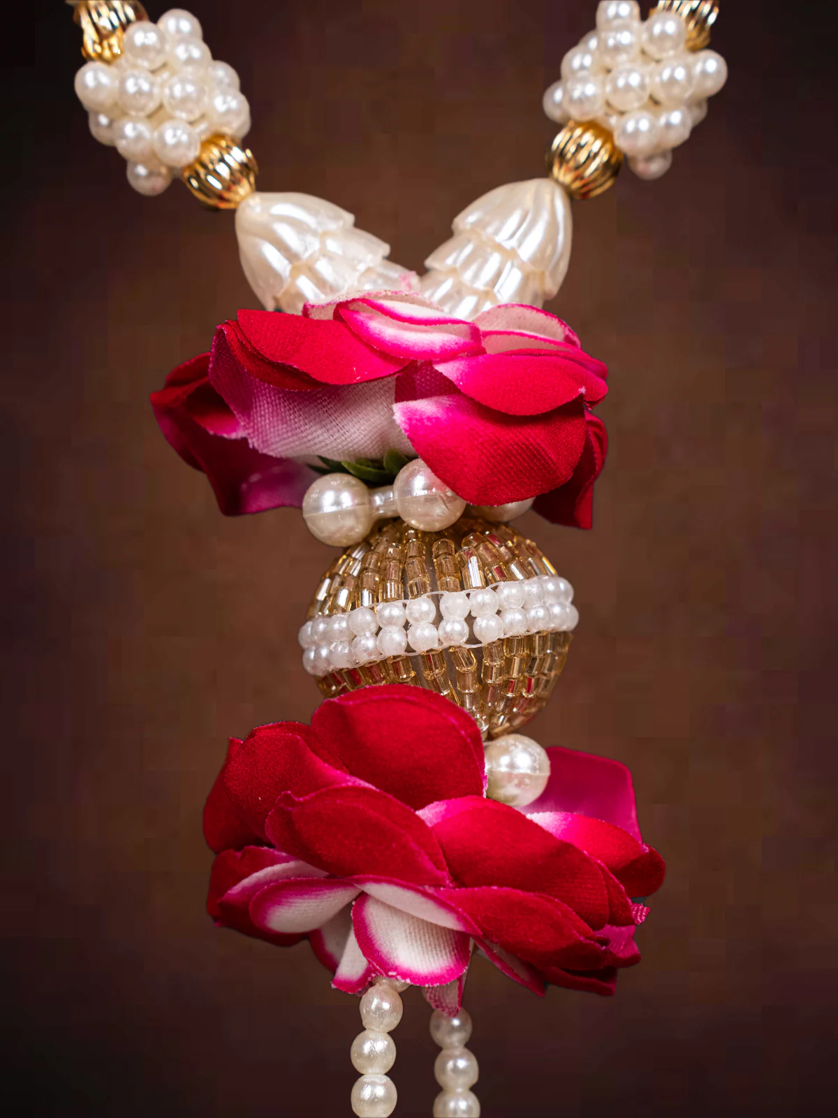 Artificial flowers Deity Garland - Pink - KH21255 - Image 3