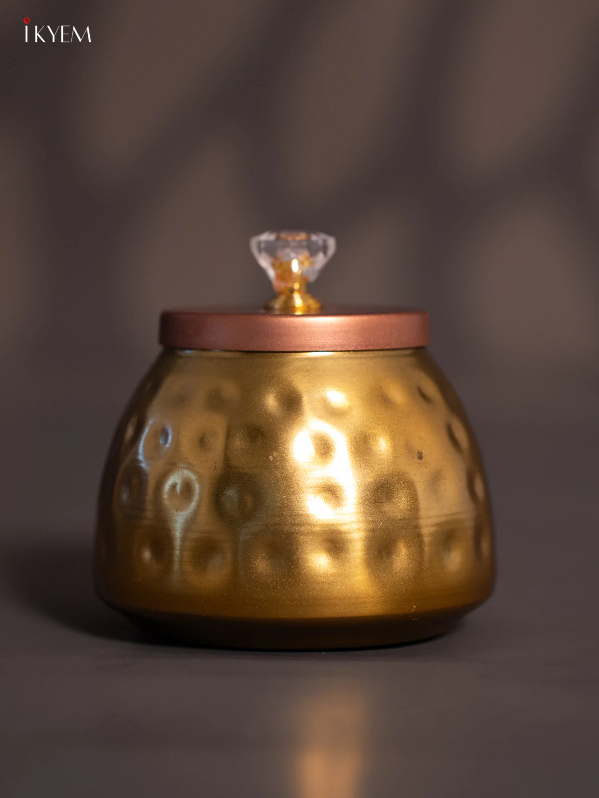 Gold Dry Fruit Jar with Copper Lid - KH25118 - Image 2