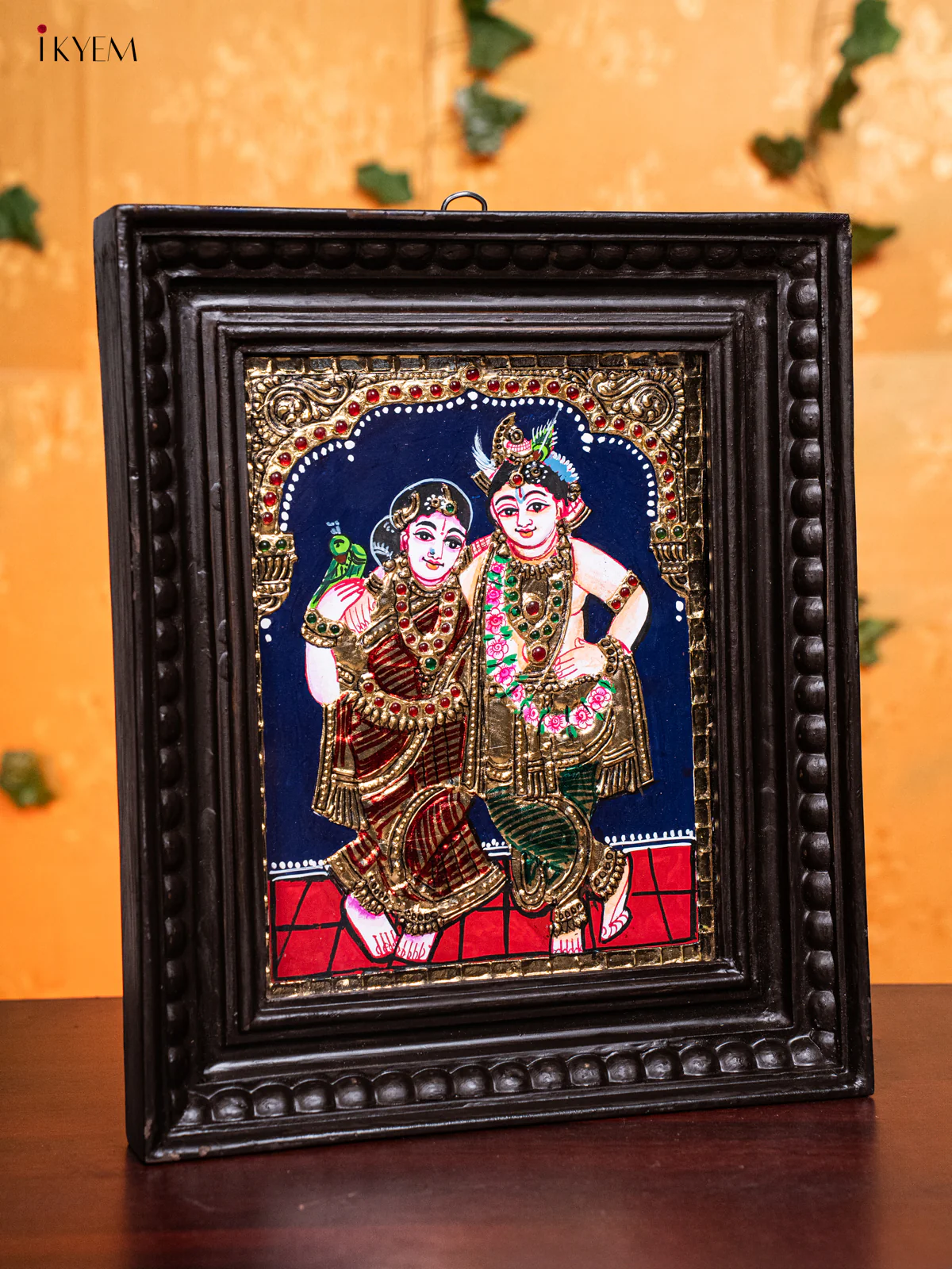 Radha Krishna - Tanjore Painting (13x11) - Image 2