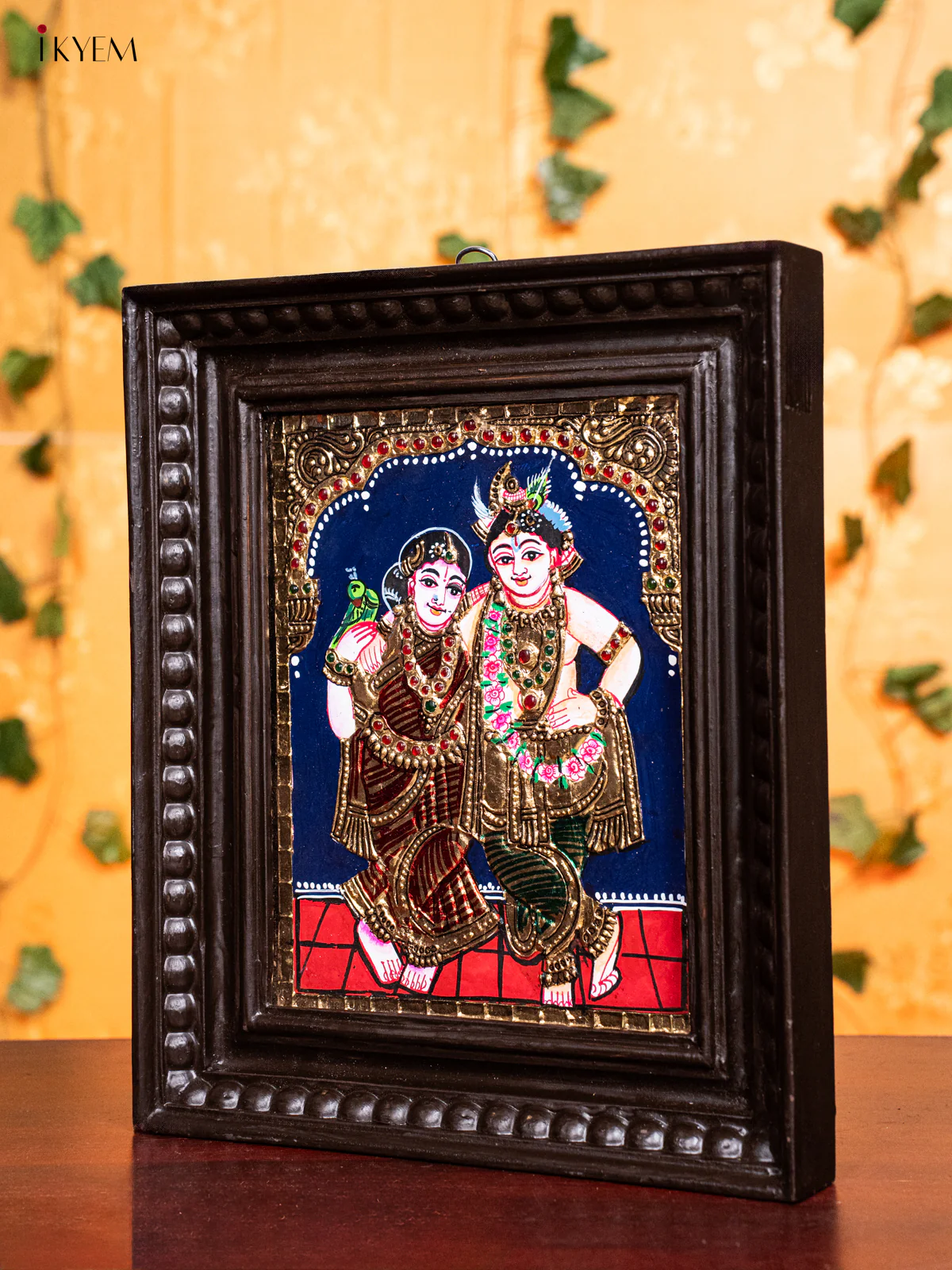 Radha Krishna - Tanjore Painting (13x11) - Image 4