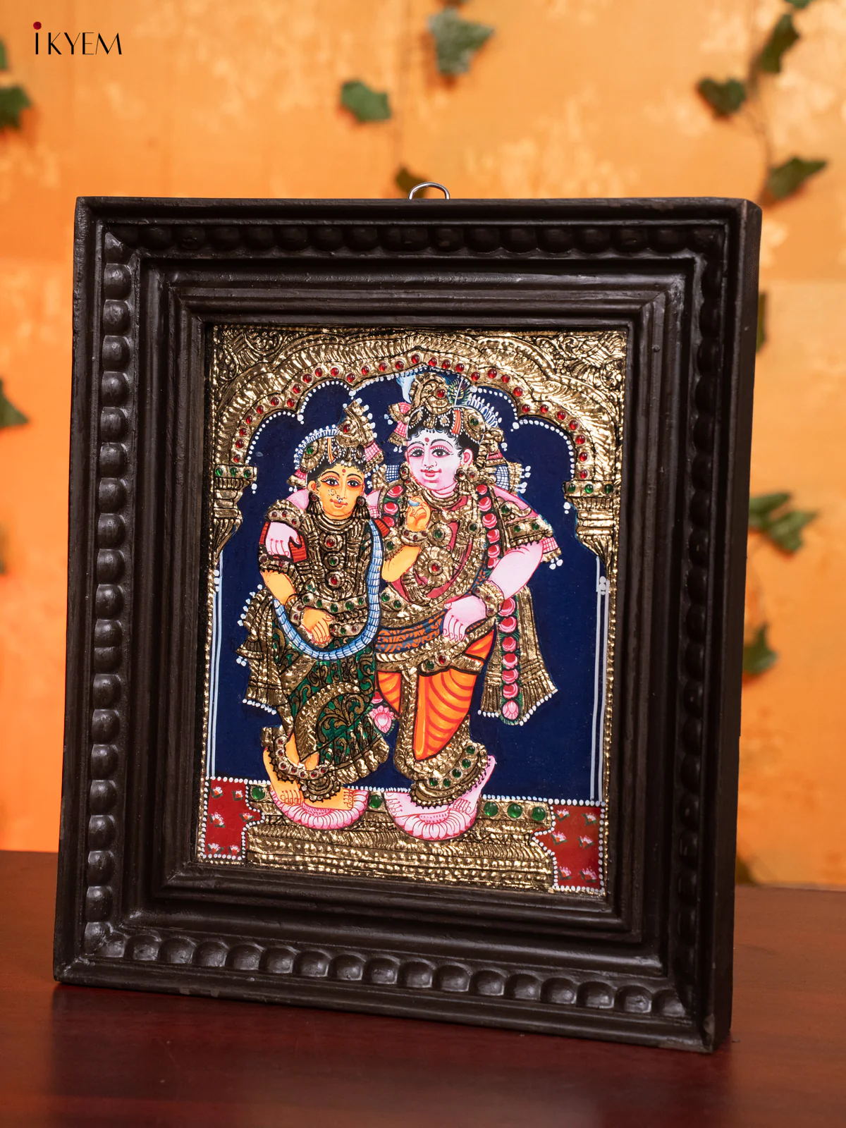 Radha Krishna - Tanjore Painting (13x11) - Image 4