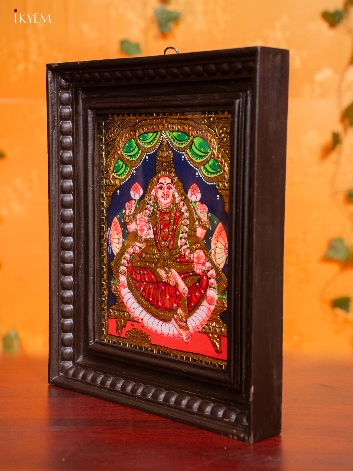 Lakshmi - Tanjore painting (13 x 11) - KH26160 - Image 4