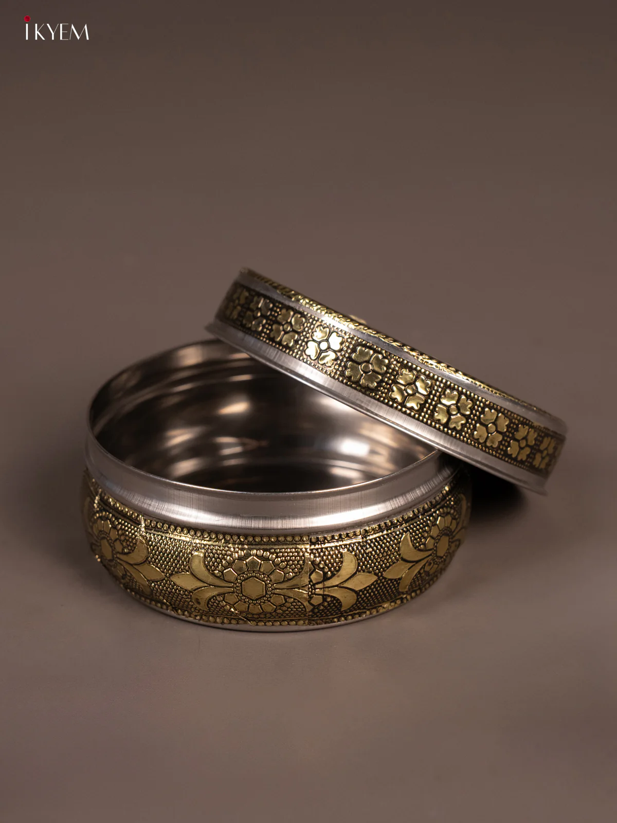 Meenakari kalasam Printed Round Dabba (4x4) Inches - KH28121 - Image 3