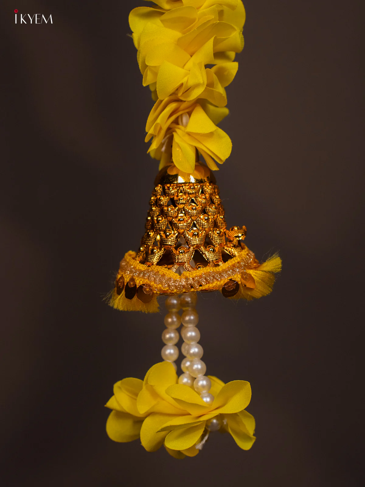 Artificial flowers Toran - Yellow - KI01222 - Image 5