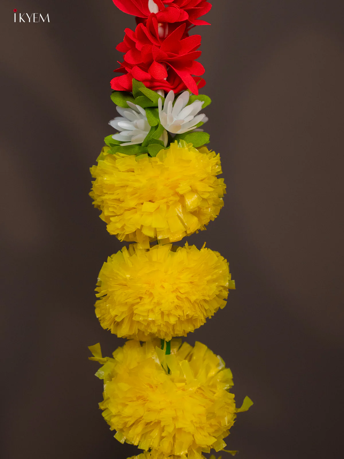Artificial flowers Toran - Yellow & Red - KI01233 - Image 4