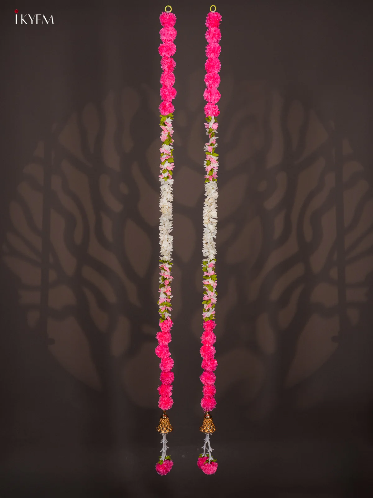 Artificial flowers Toran - White & Pink - KI01236