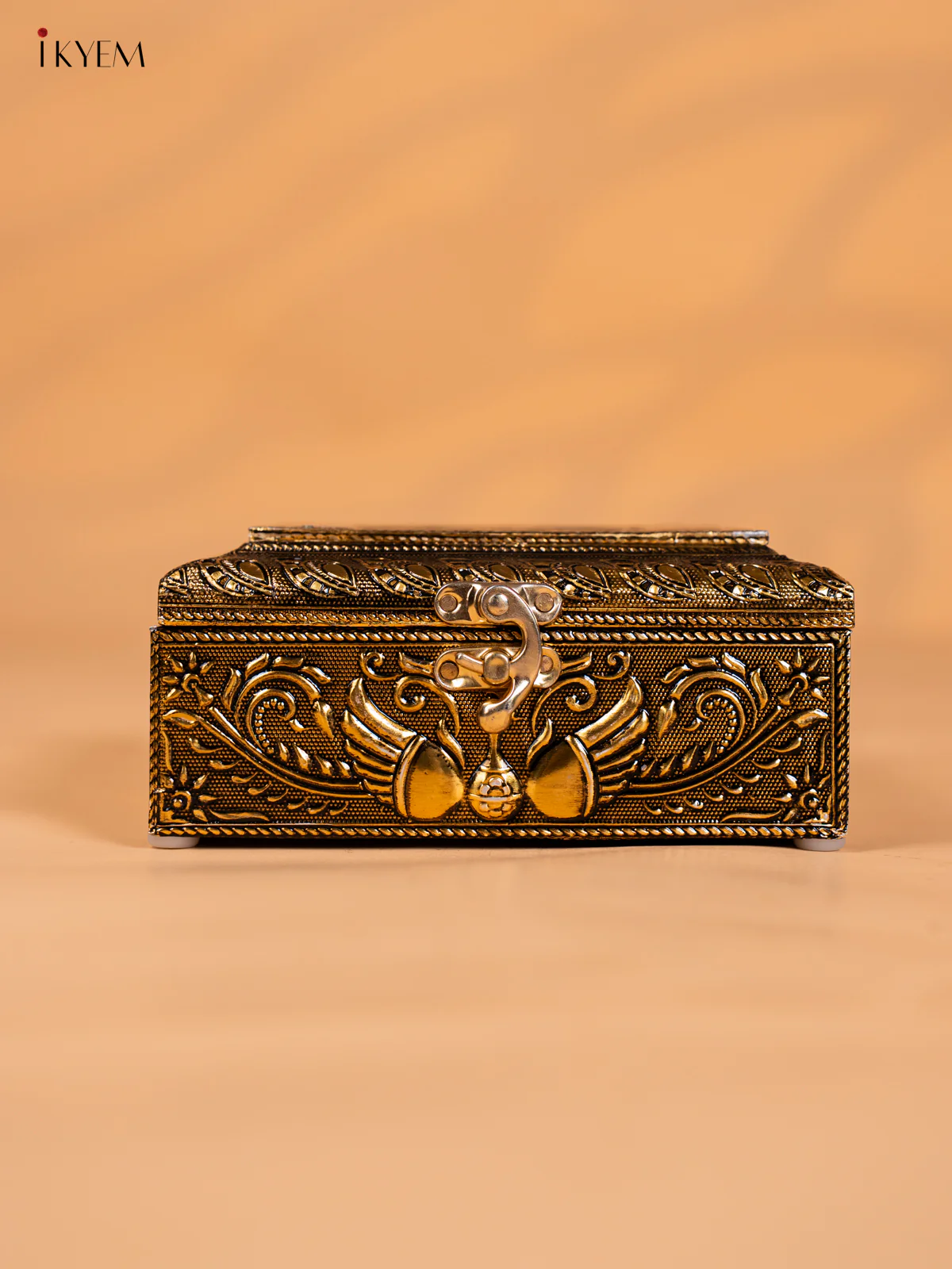 Elephant-Design Dryfruit Box - 6*6 Inch - KI03146 - Image 3