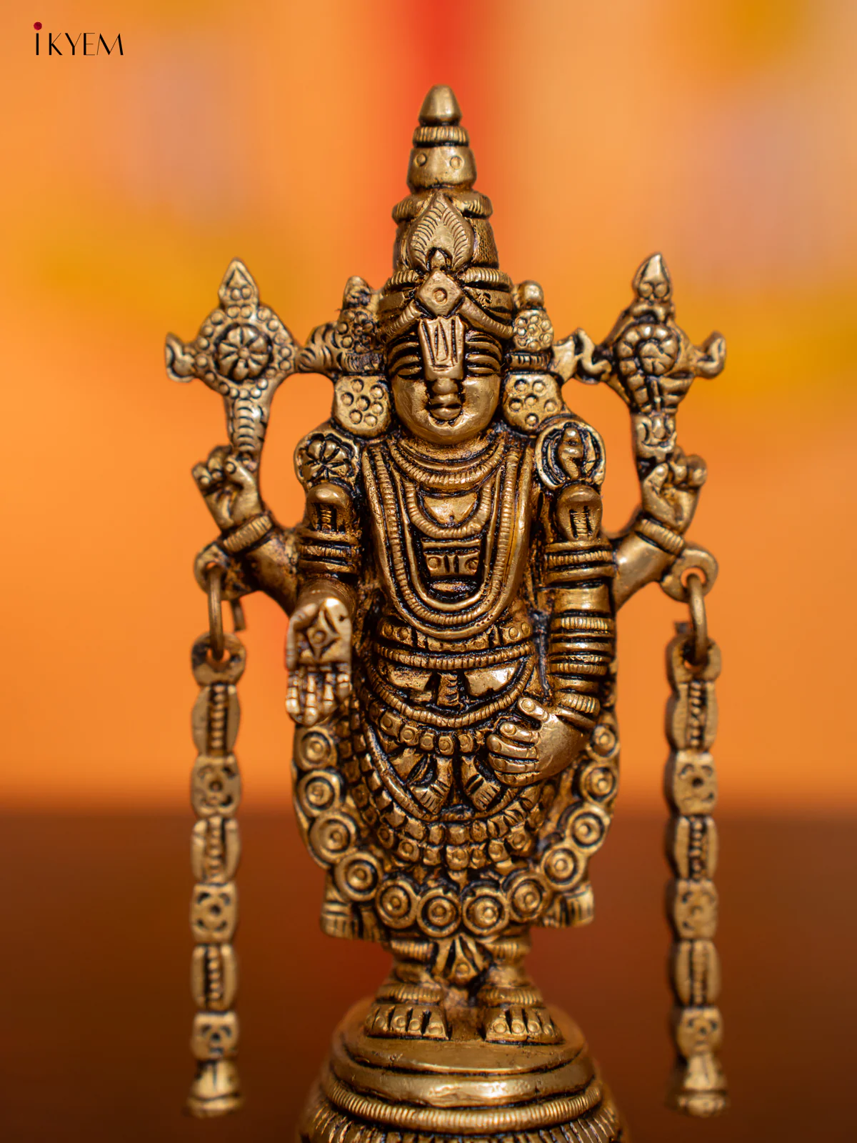 Brass Balaji Idol - 5.5 Inches - KI07113 - Image 3