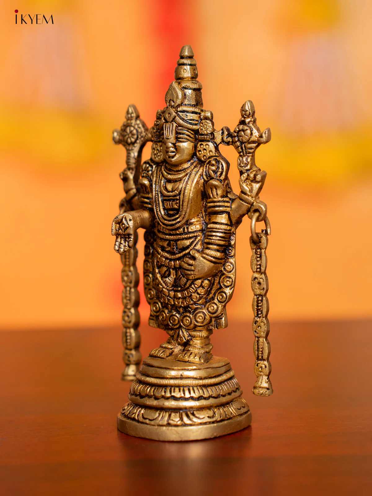 Brass Balaji Idol - 5.5 Inches - KI07113 - Image 7