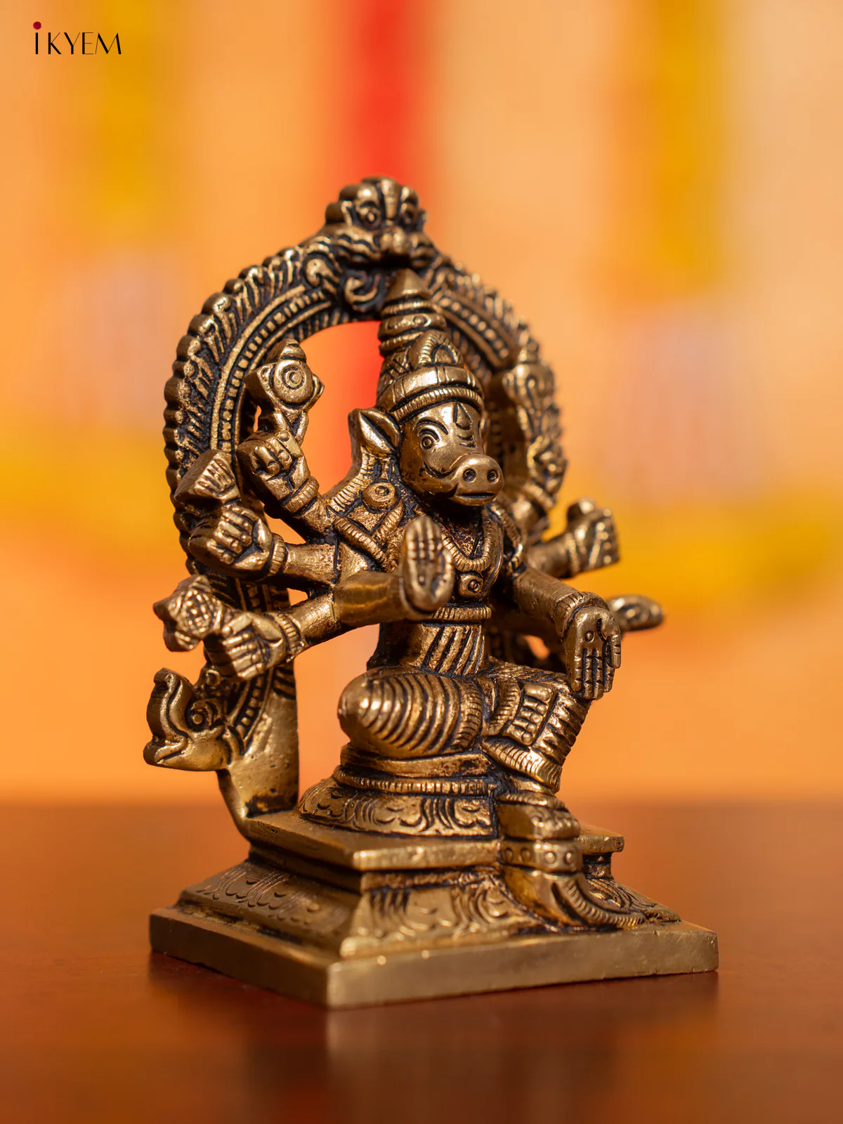 Brass Varahi Amman Idol - 4.5 Inch - KI07139 - Image 2