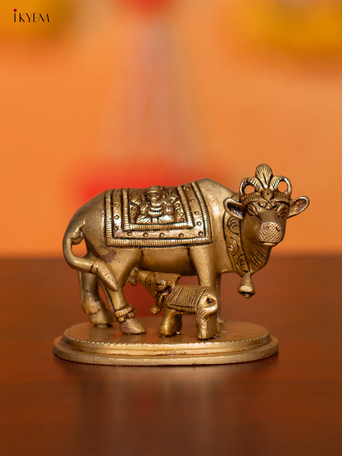 Brass Cow & Calf - 2.5 Inches - KI07150