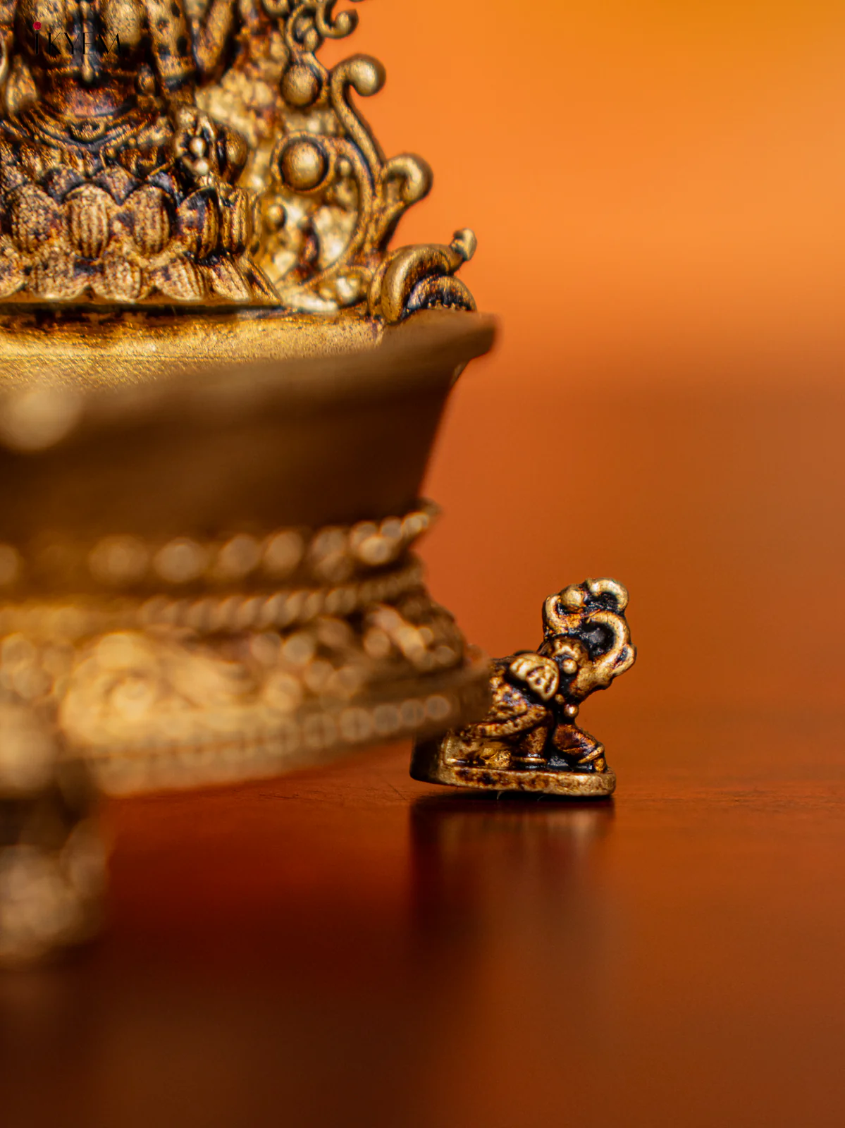 Brass Lakshmi Diya - 2.5 Inch - KI07153 - Image 3