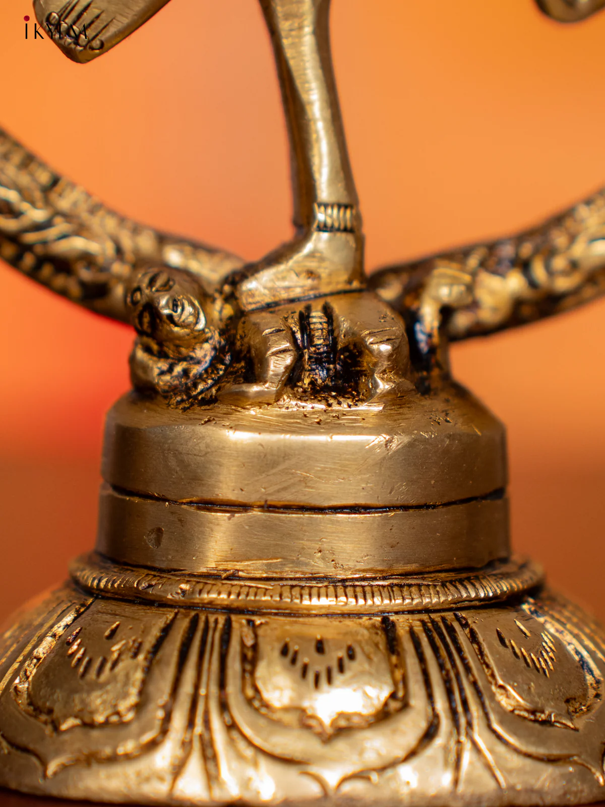 Brass Nataraja Idol - 5.5 Inches - KI07154 - Image 4