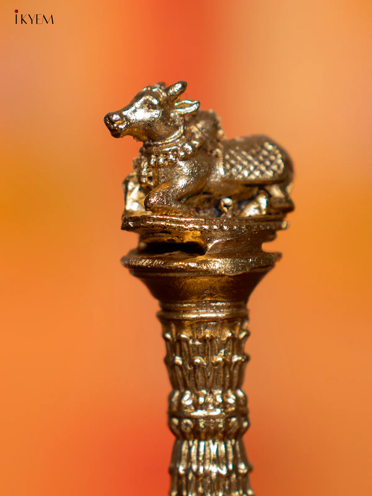 Brass Nandi Pooja Bell - 6 Inches - KI07168 - Image 3