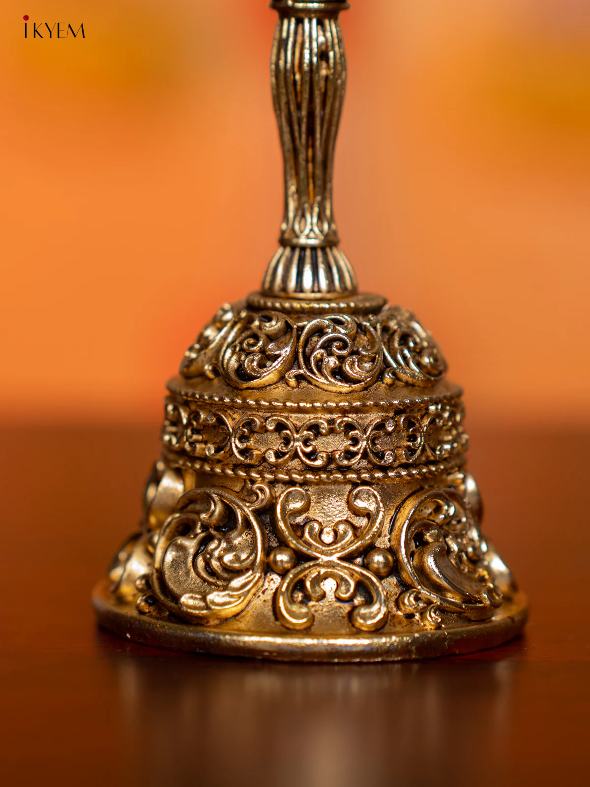 Brass Hanuman Pooja Bell - 6 Inch - KI07169 - Image 3
