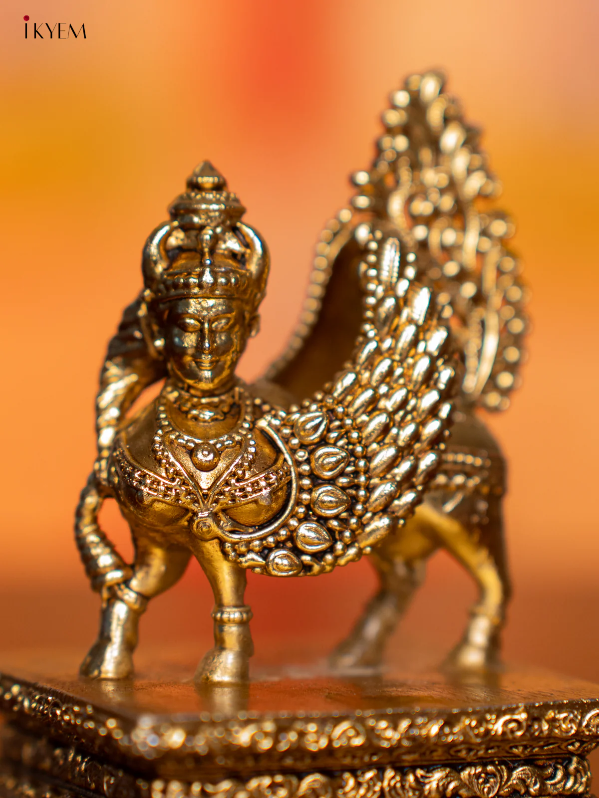 Brass Kamdhenu Idol 3.5 Inches - KI07170 - Image 3