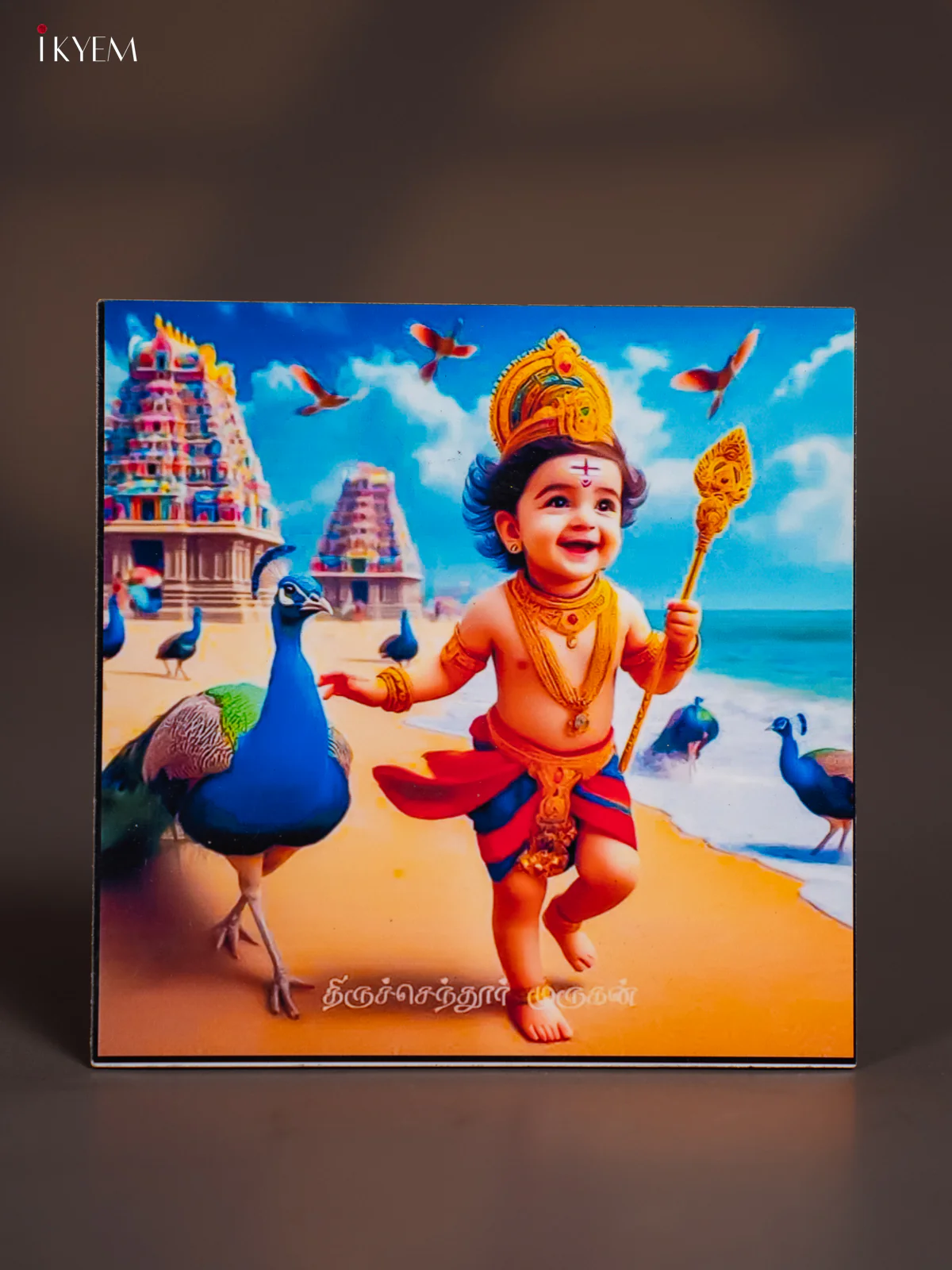 Thiruchendur Murugan Printed Fridge Magnets - KI08122