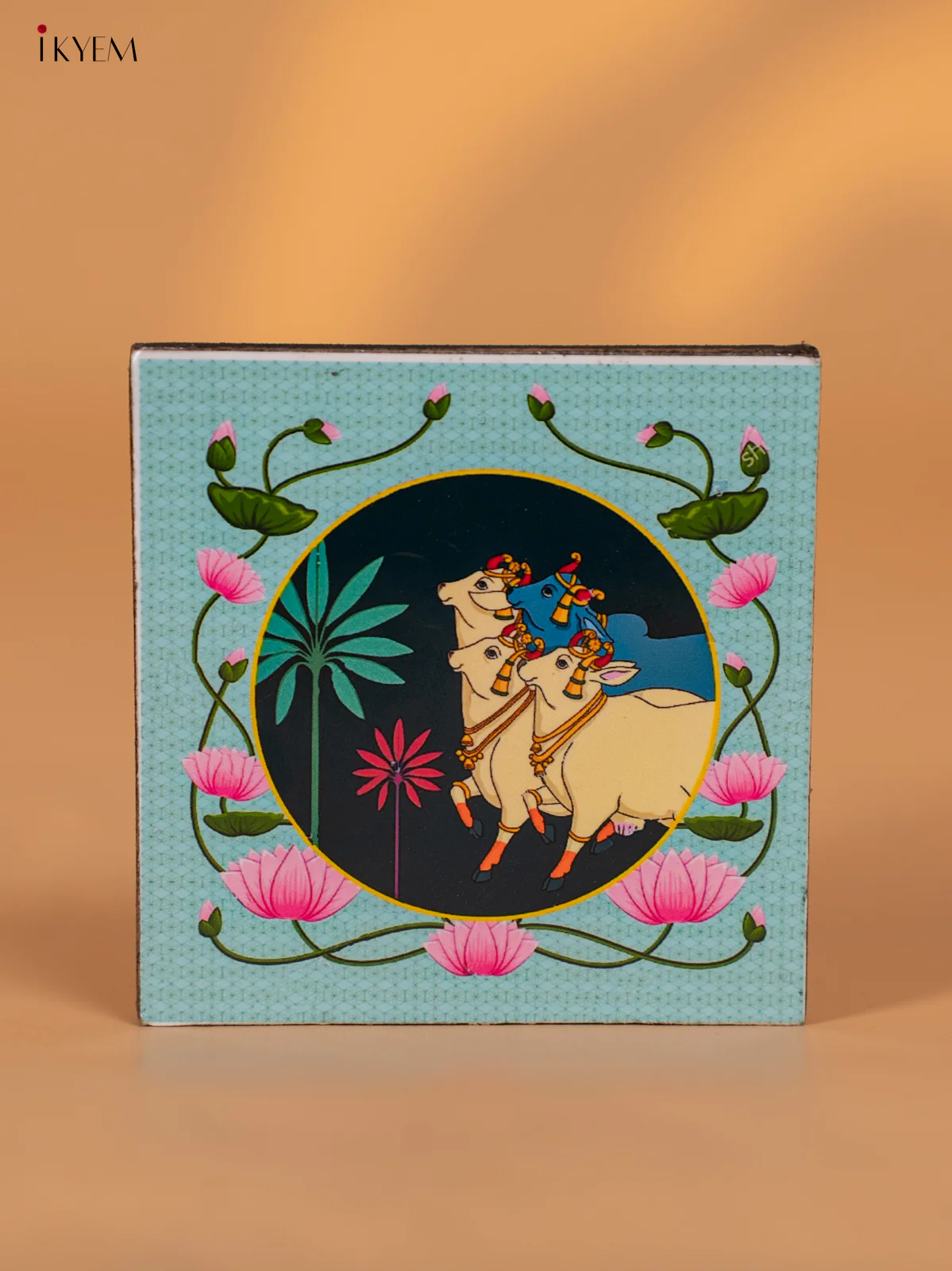 Digital Printed Cow Manai (2.5x2.5) Inches - KI08126 - Image 3