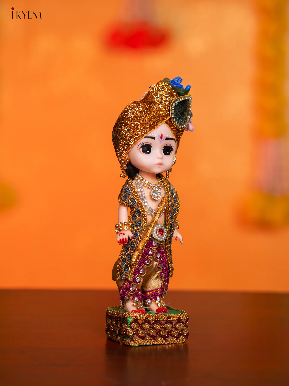 Krishna- Golu Display Doll - 7.5 Inches - KI09115 - Image 2