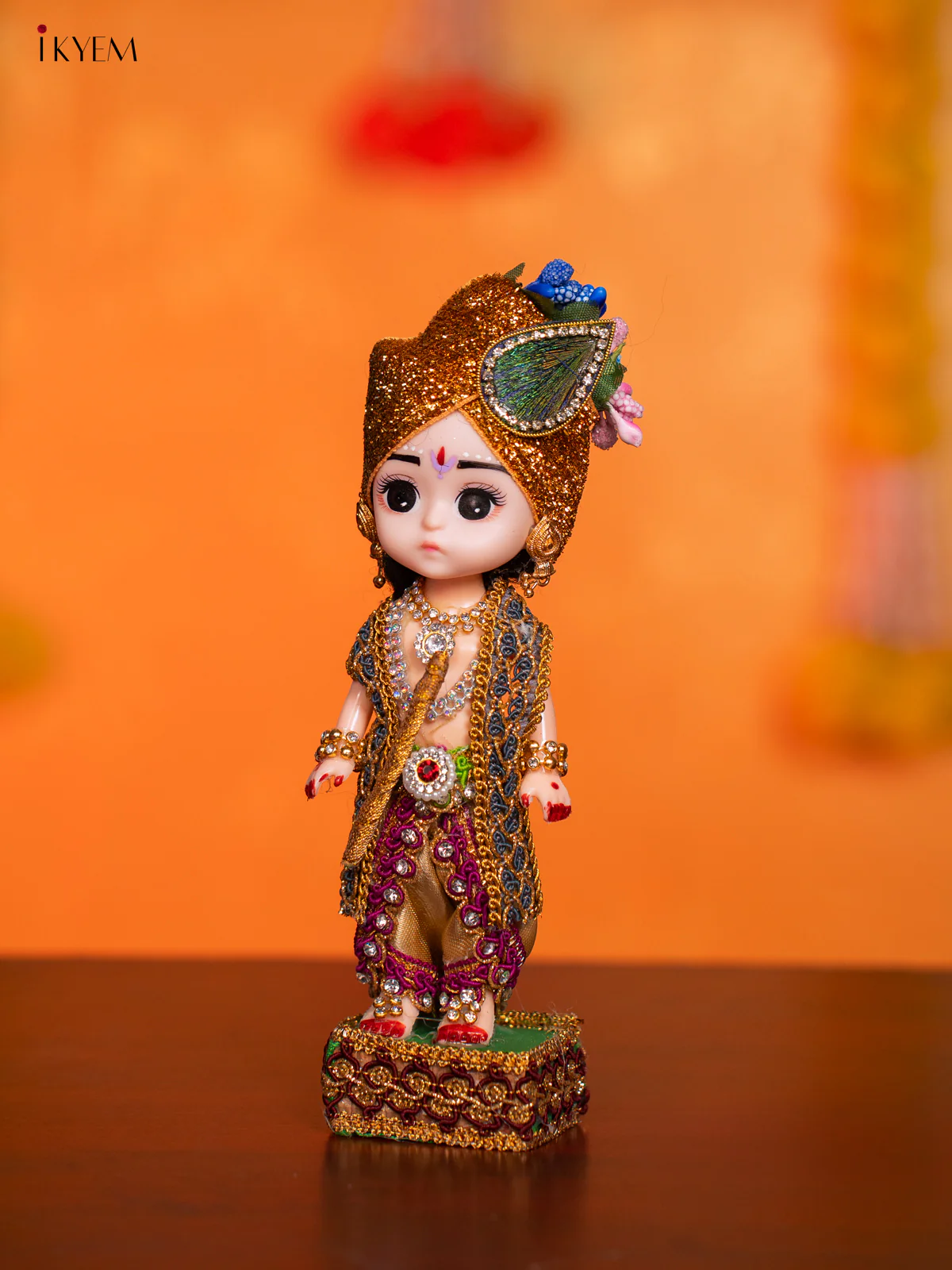 Krishna- Golu Display Doll - 7.5 Inches - KI09115 - Image 3