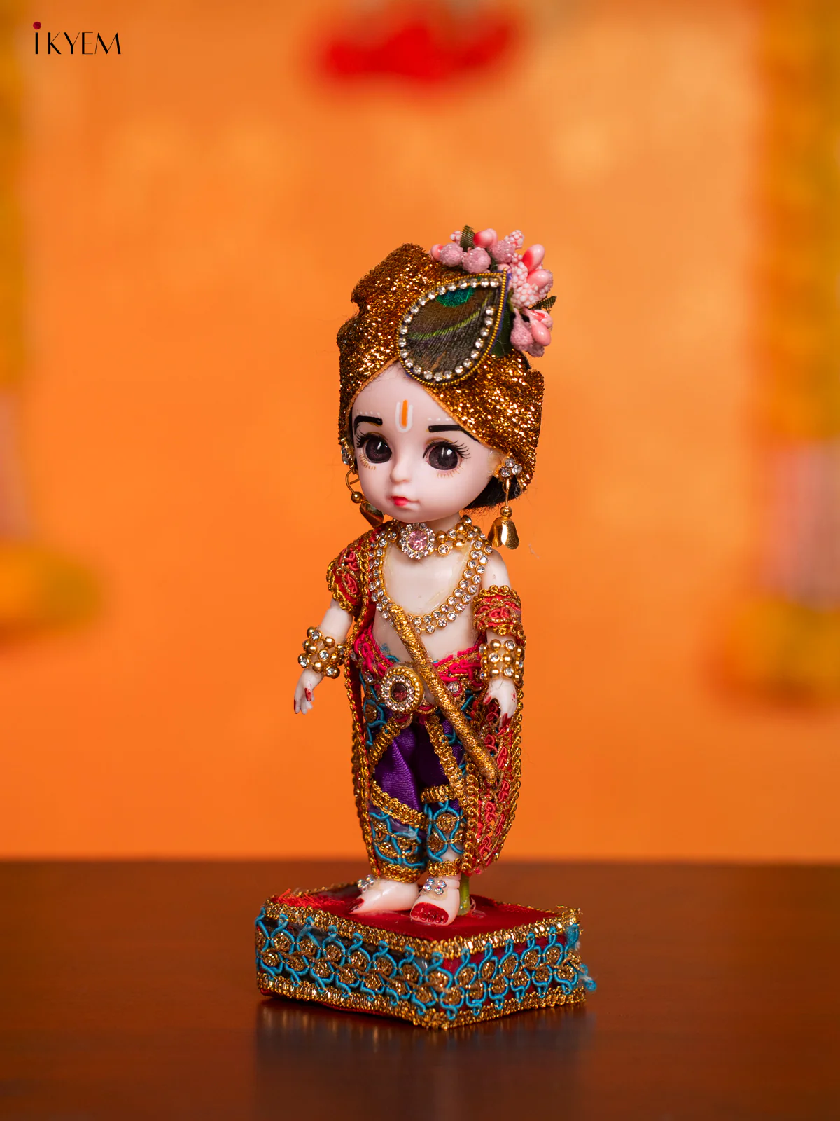 Krishna- Golu Display Doll - 7.5 Inches - KI09122 - Image 3