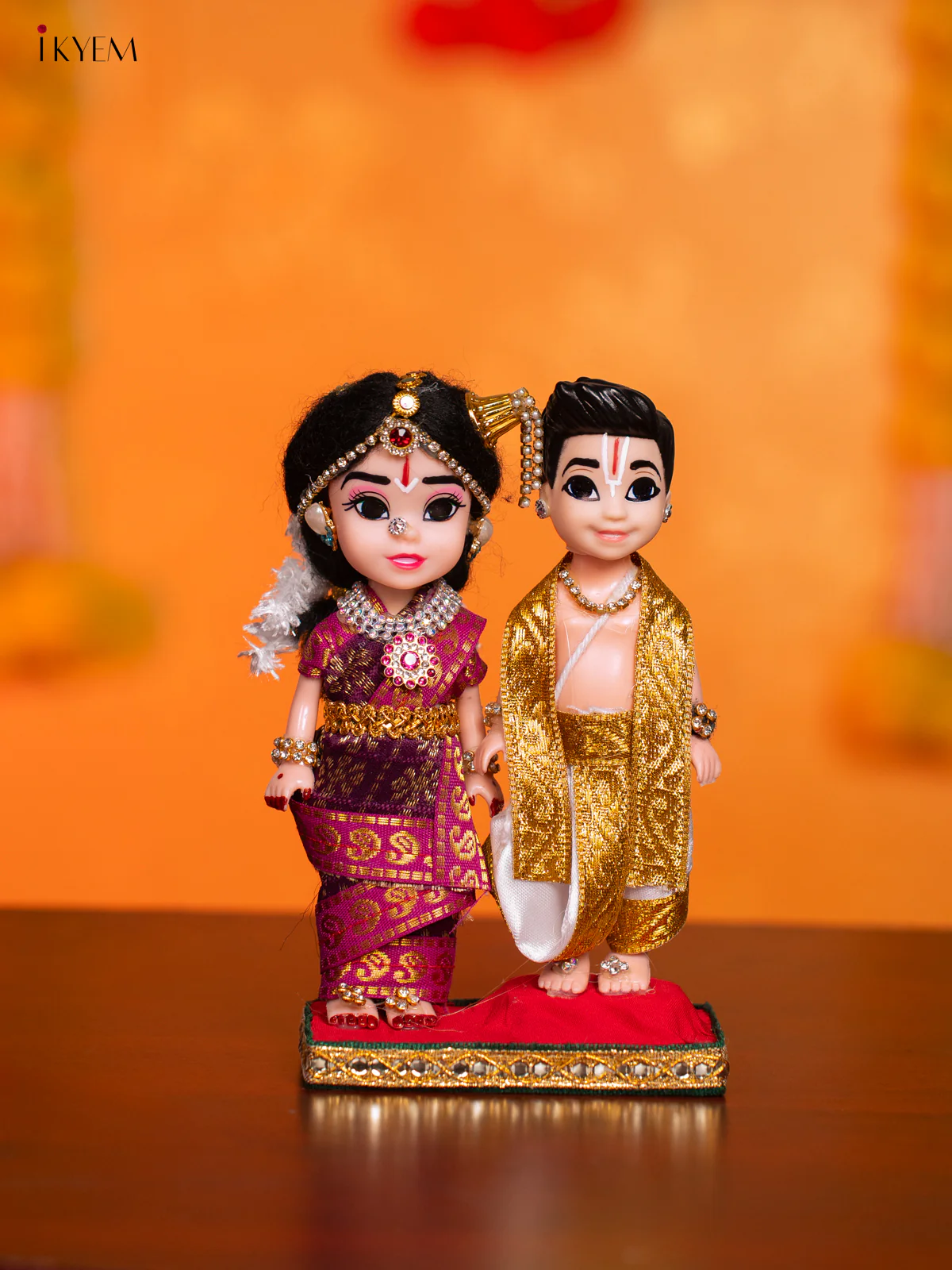 Iyengar Couple - Golu Display Doll - 7 Inches - KI09142