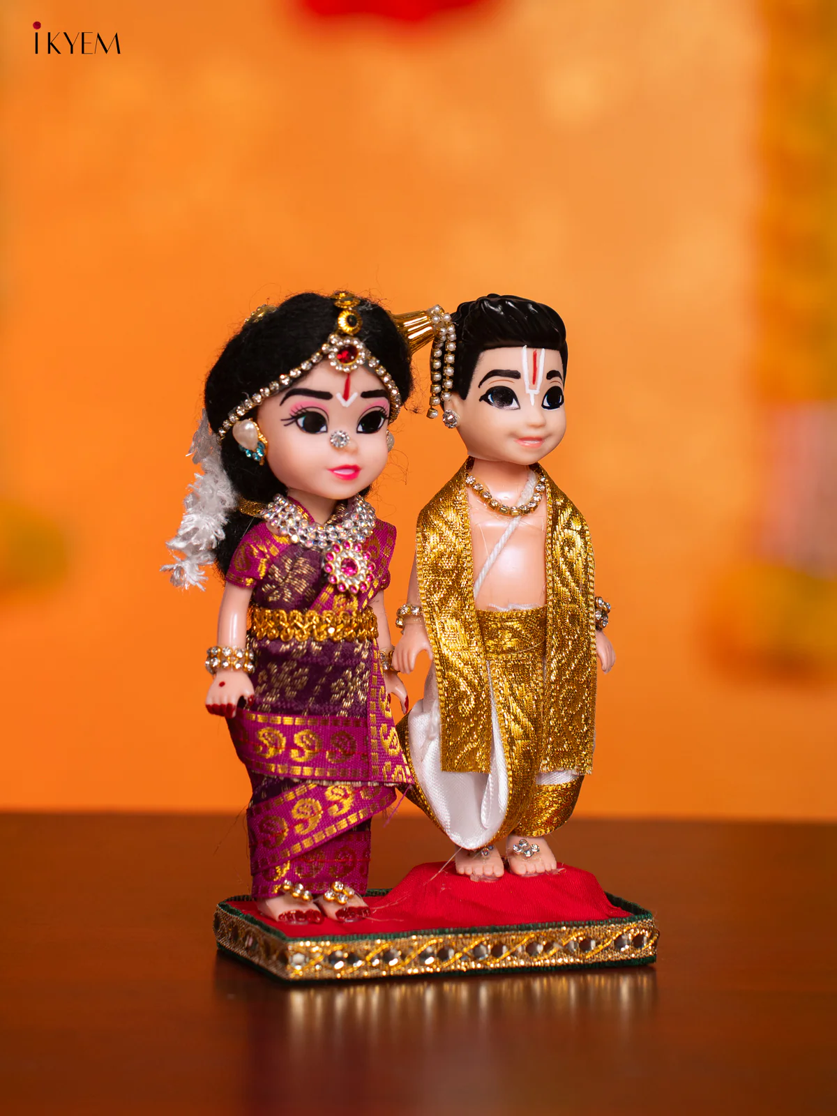 Iyengar Couple - Golu Display Doll - 7 Inches - KI09142 - Image 2