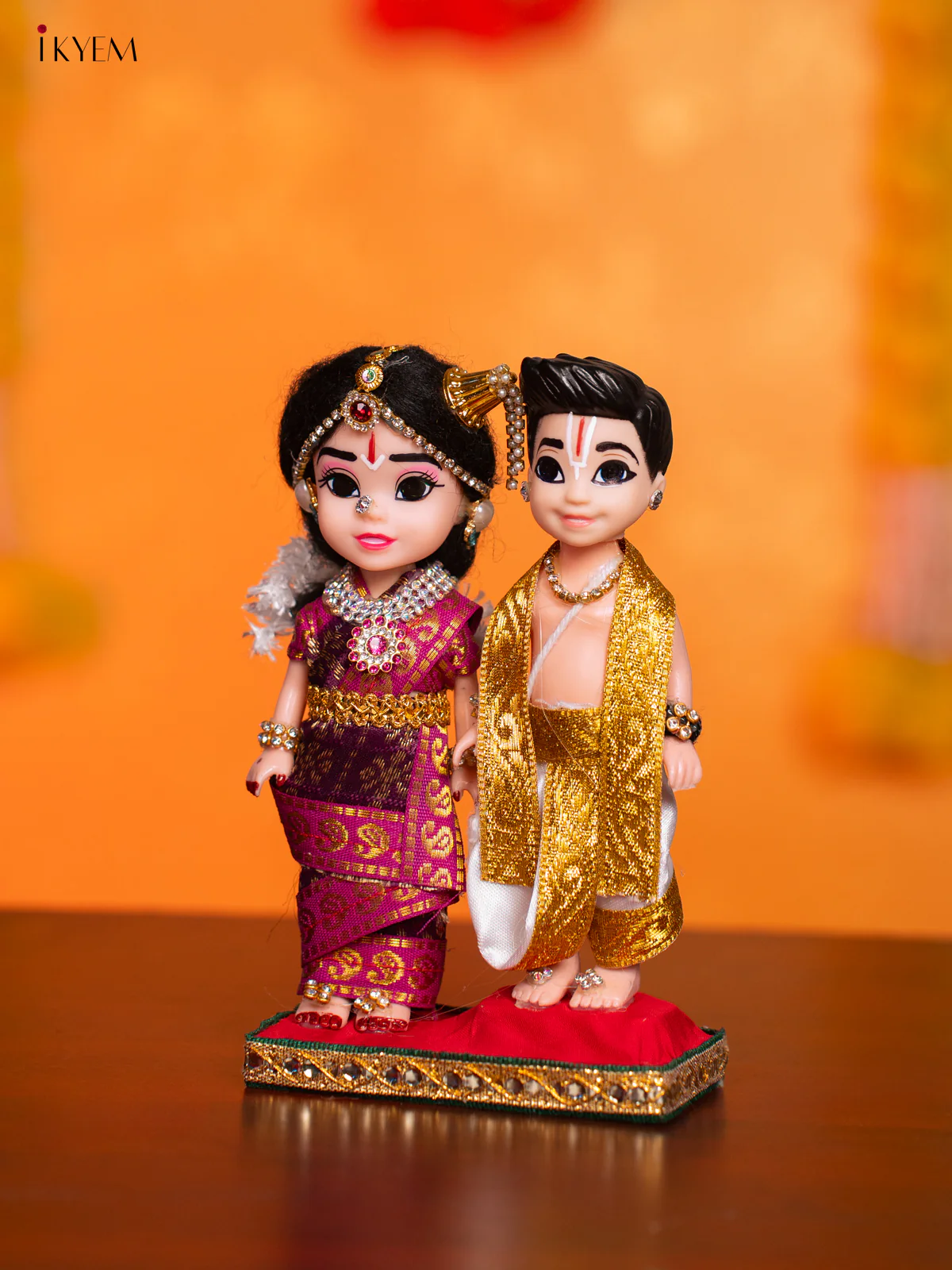 Iyengar Couple - Golu Display Doll - 7 Inches - KI09142 - Image 3