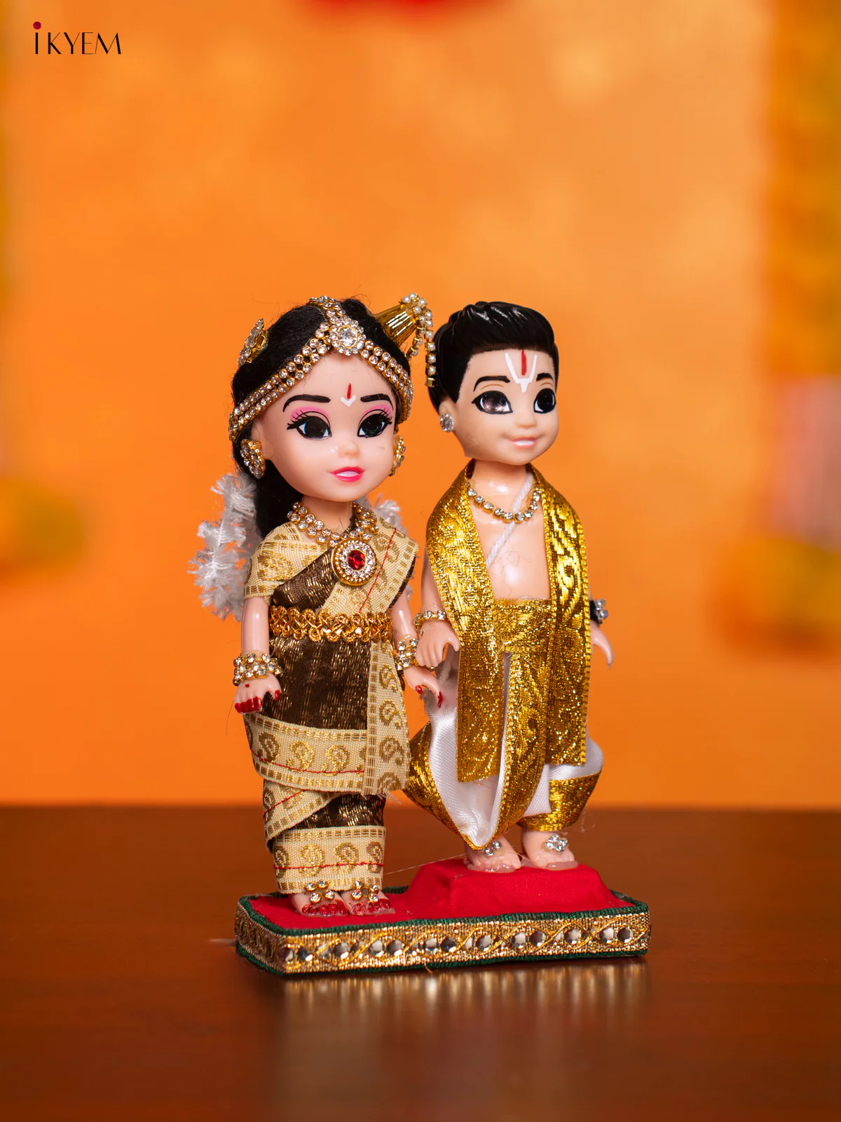 Iyengar Couple - Golu Display Doll - 7 Inches - KI09143 - Image 2
